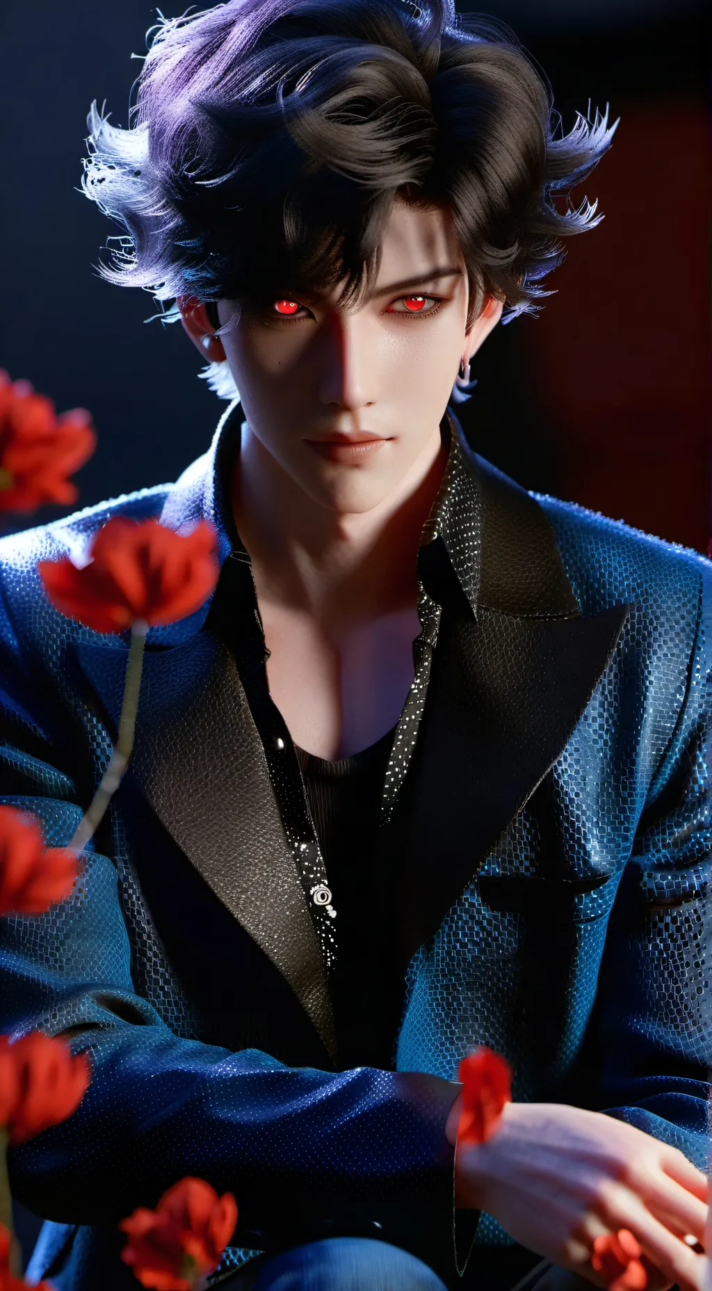 ai character: Caden  background