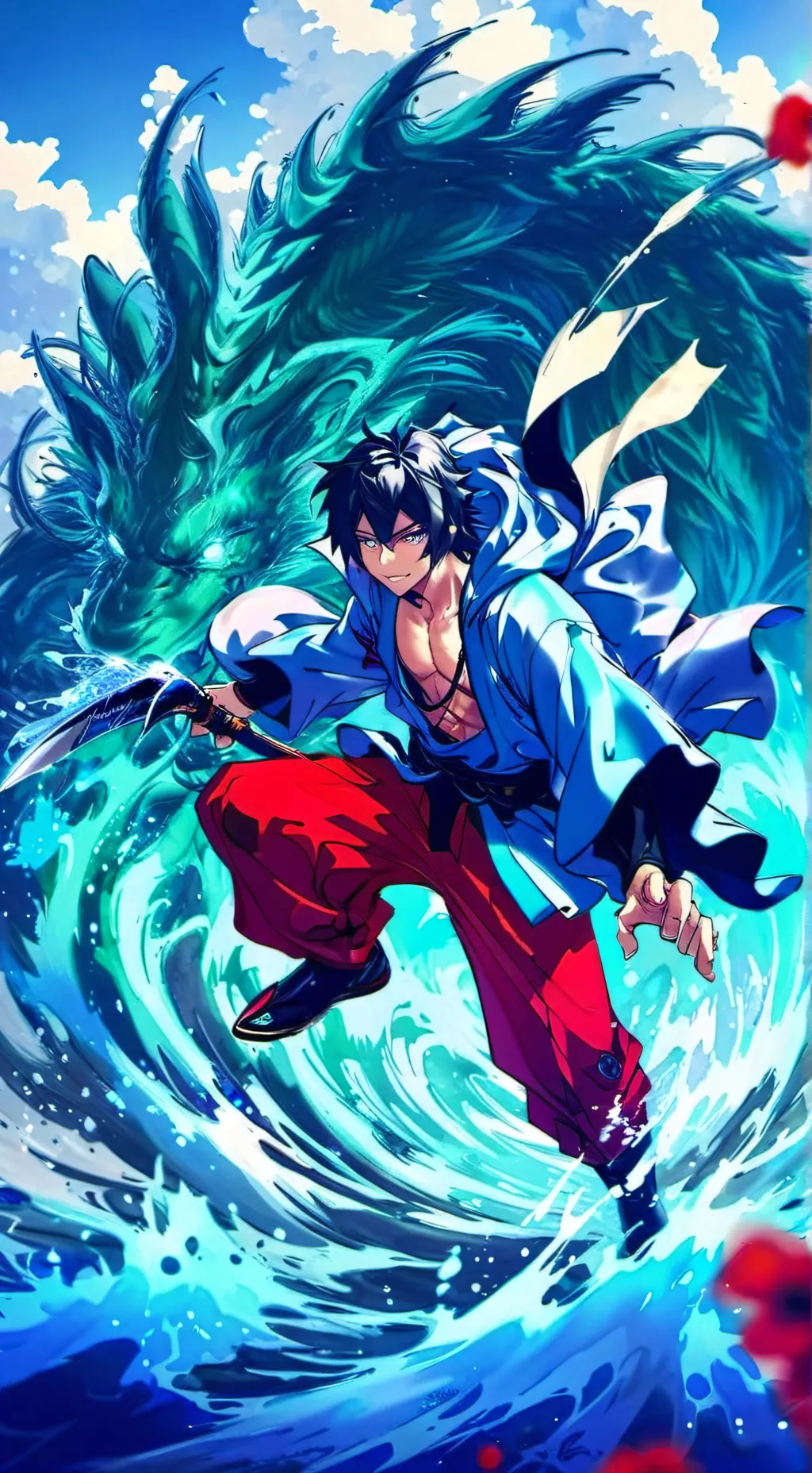 ai character: Inosuke malo background