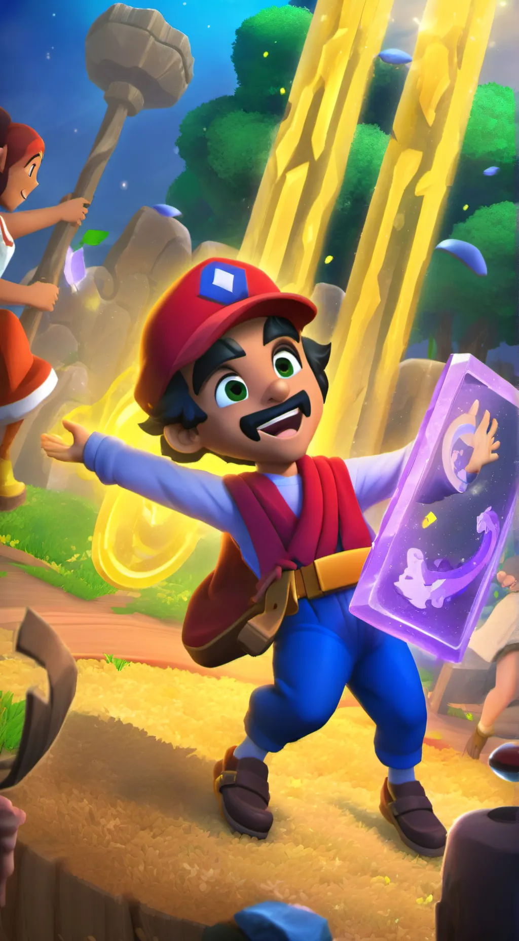 ai character: Mario 64 background