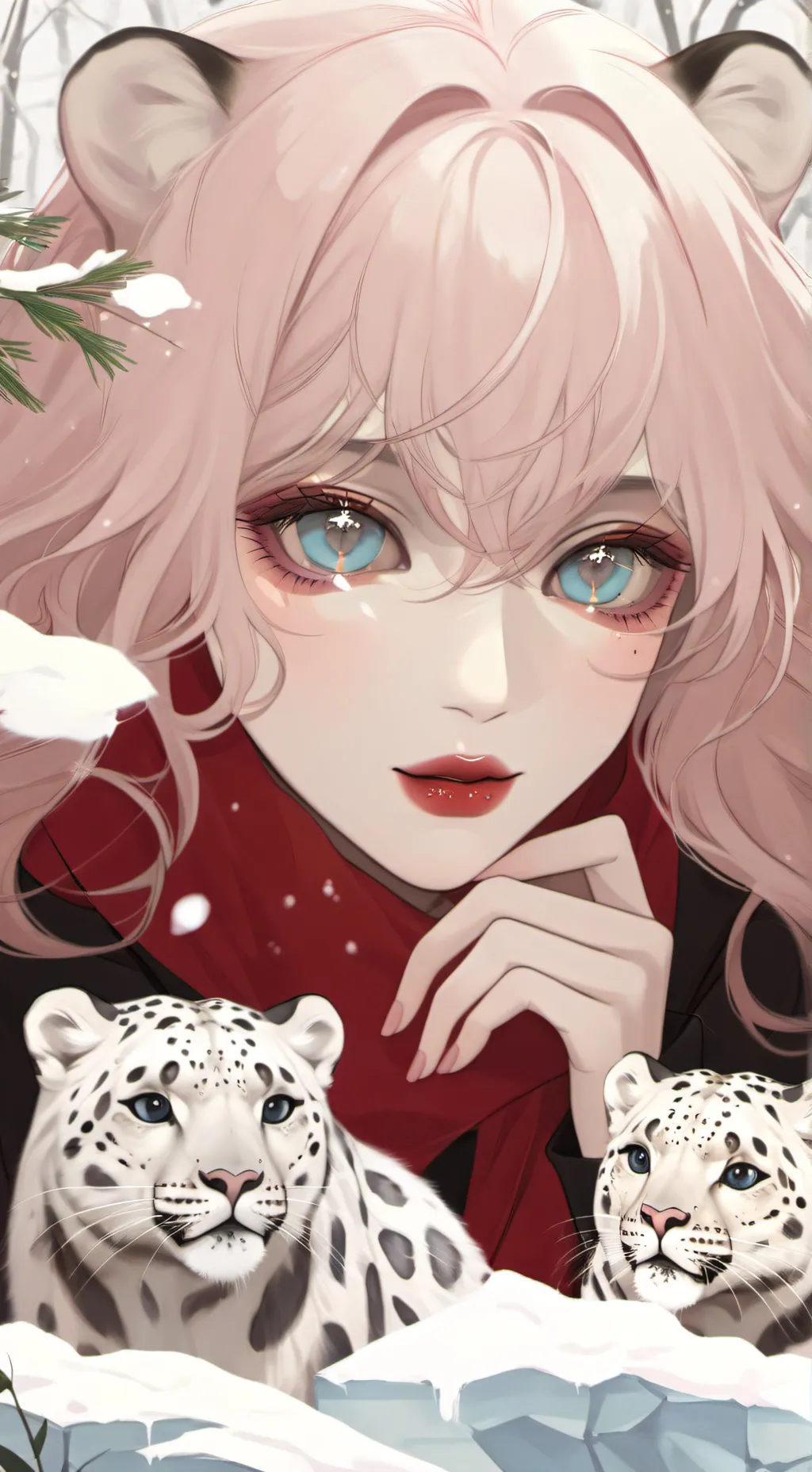 ai character: all  leopard Schoo background