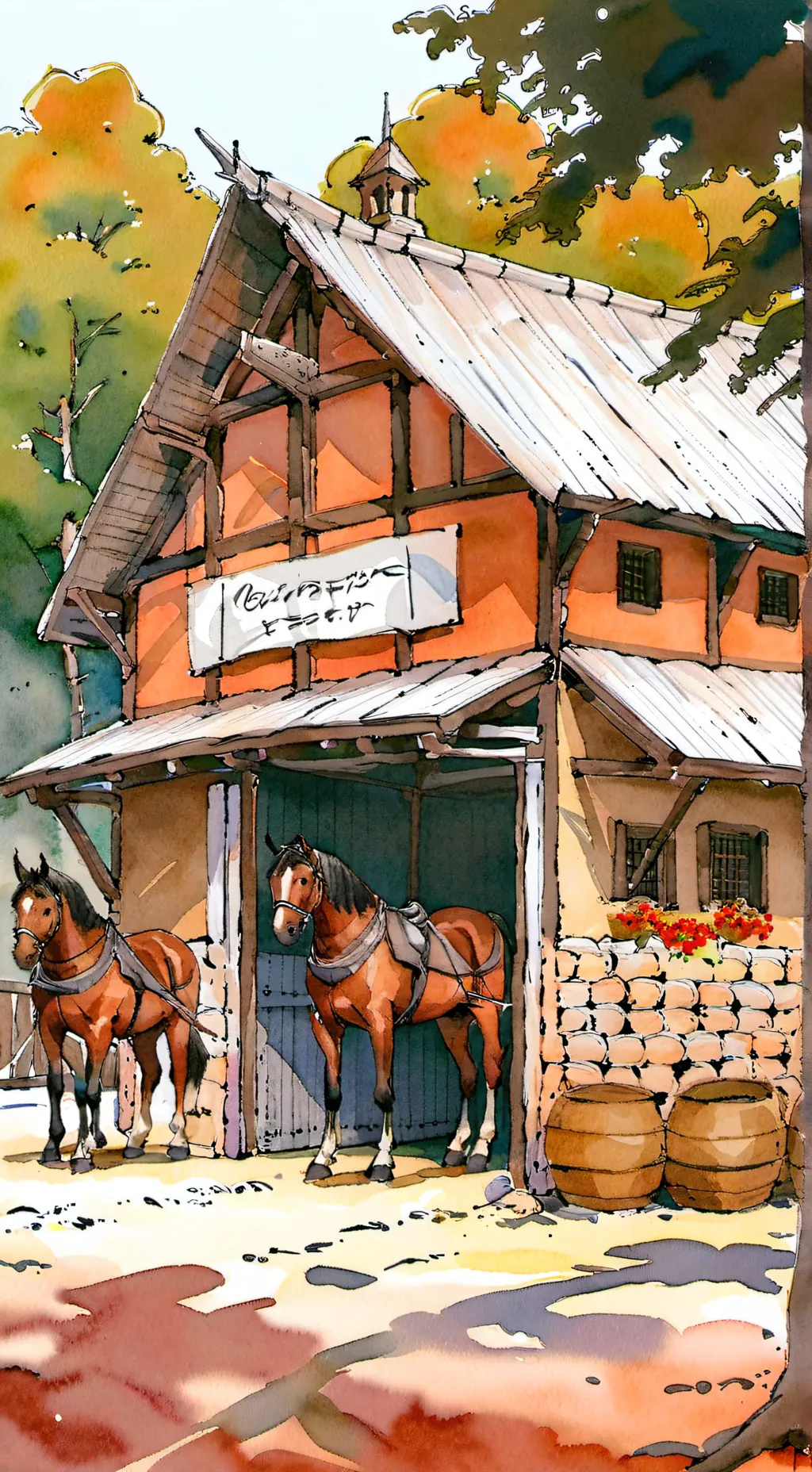 ai character: The ranch background