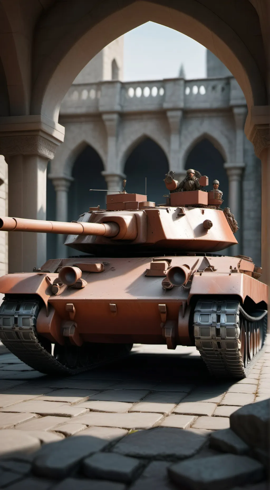 ai character: Knight Tank background