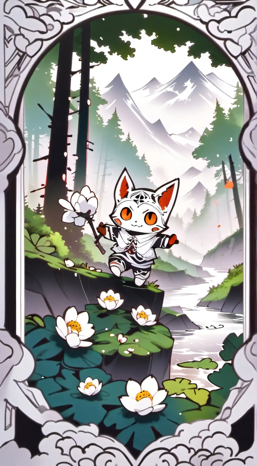 ai character: `°☆FRUITCAKE☆° background