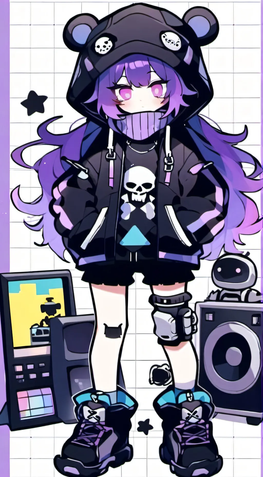 ai character: MD SOULMATE COLOR! background