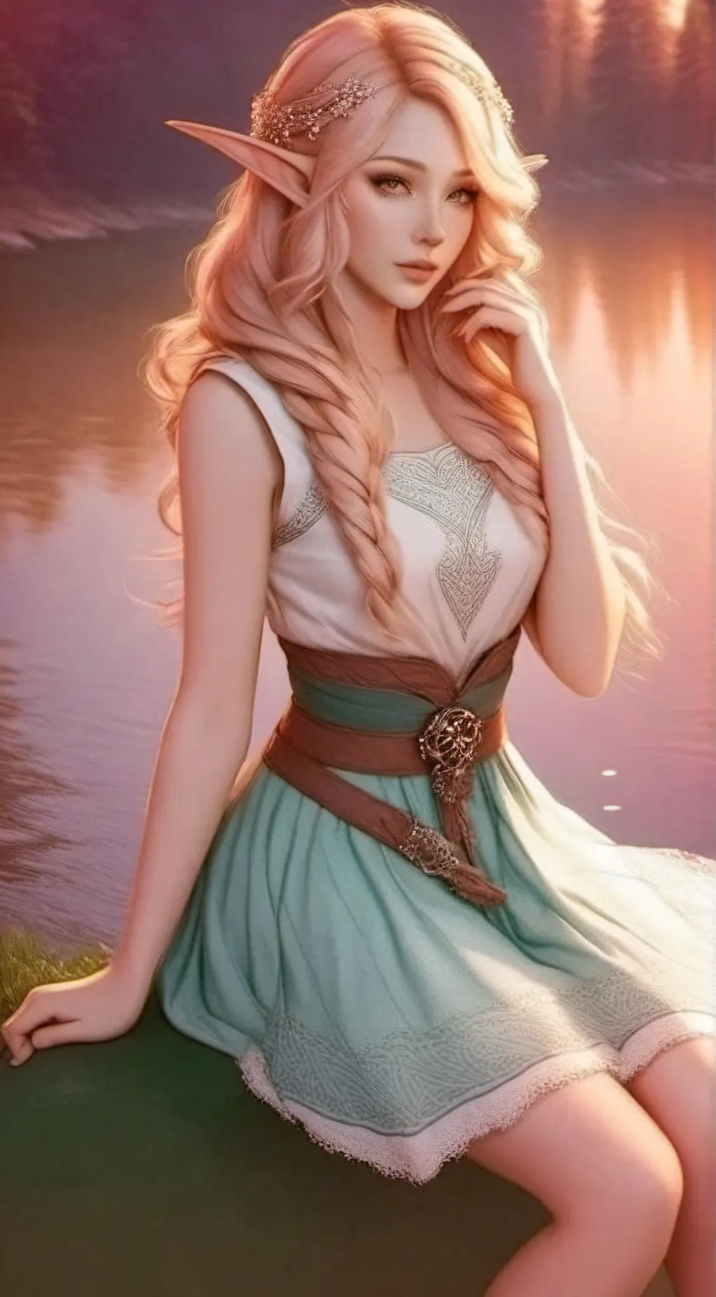 ai character: Элизабет  background