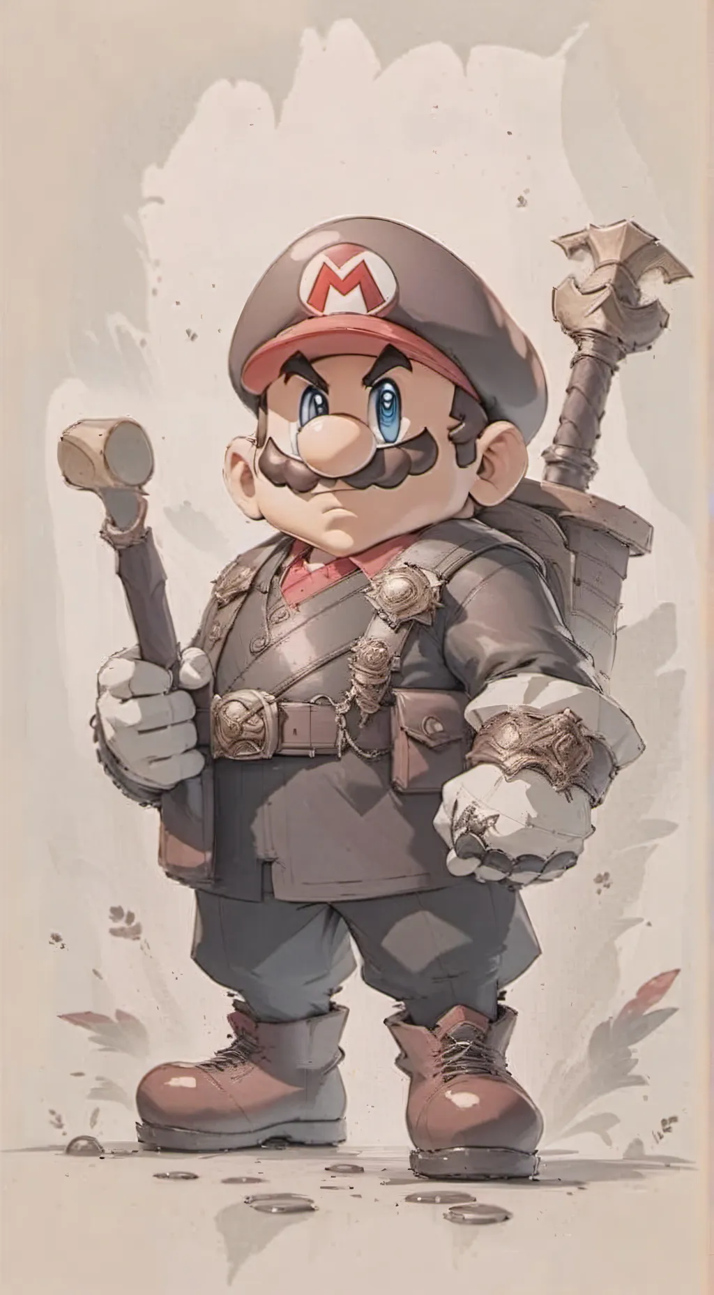 ai character: Mario background