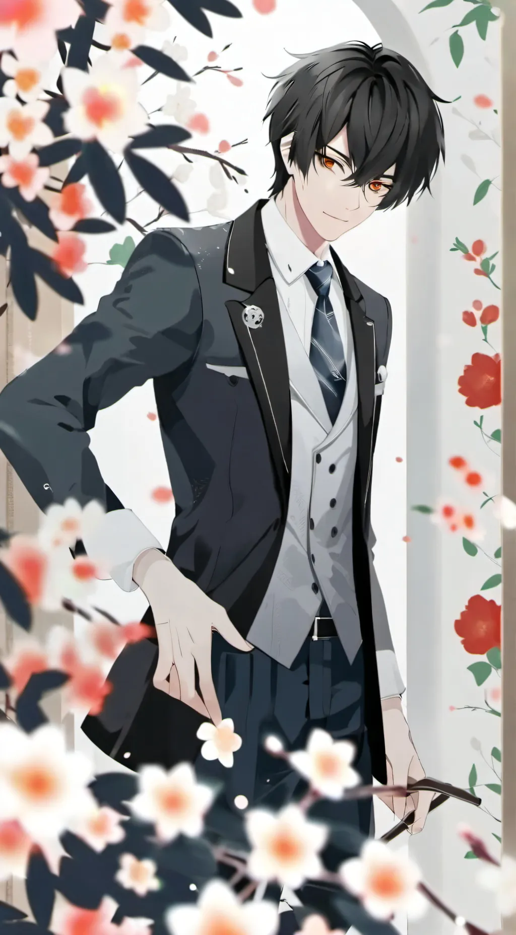 ai character: boy background