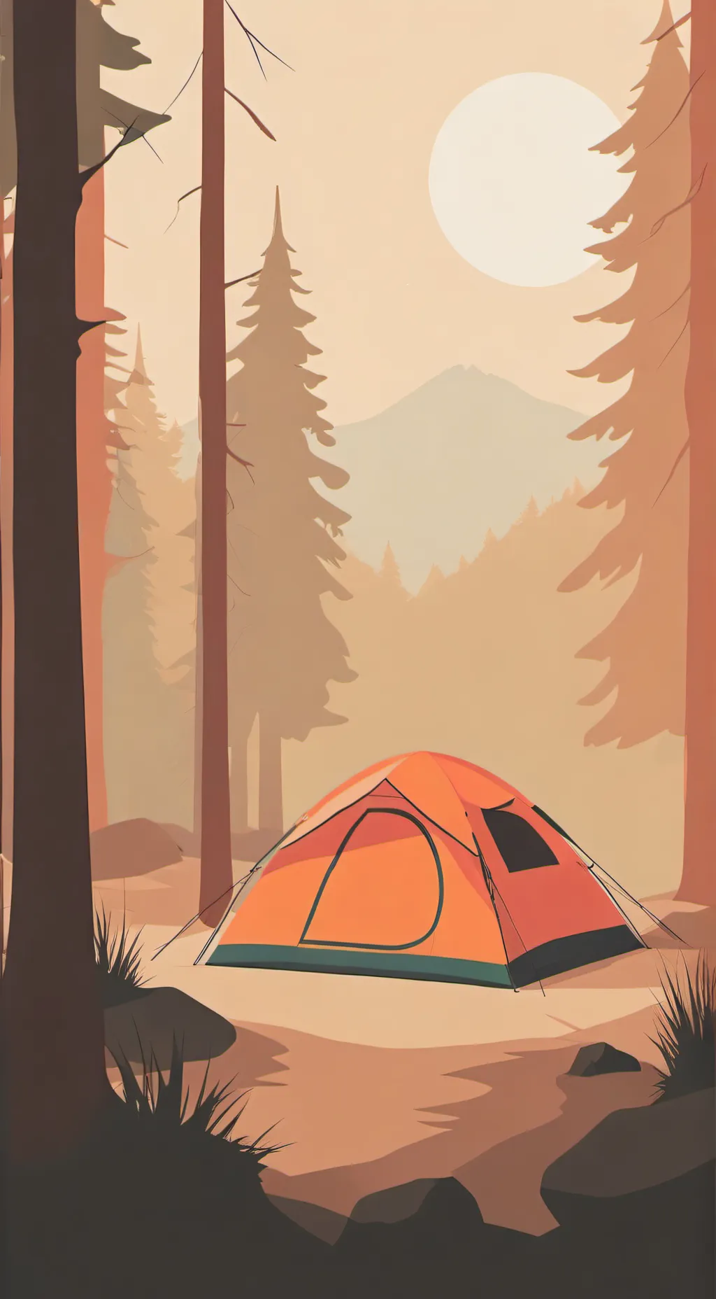 ai character: MHA CAMPING TRIP background