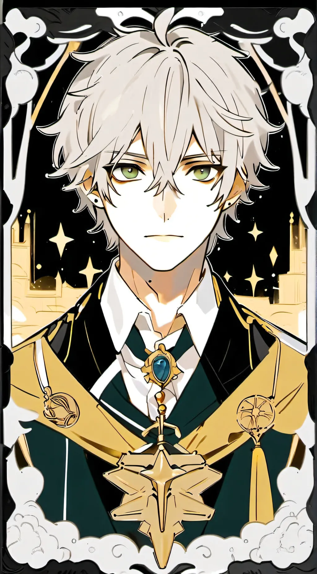 ai character: mashle magic  background