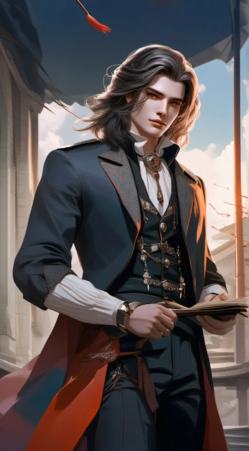 ai character: boy infection background