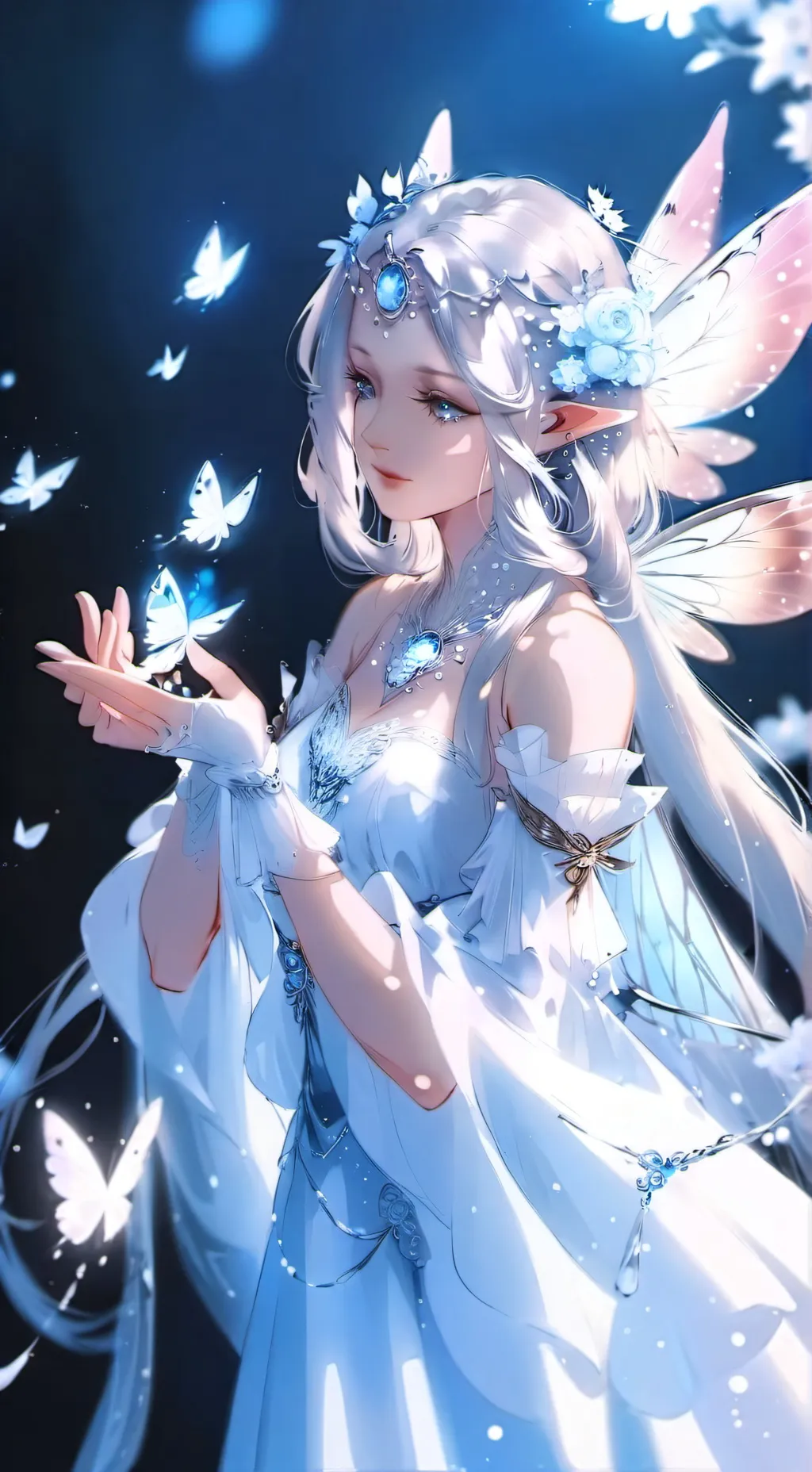 ai character: Lunaria background