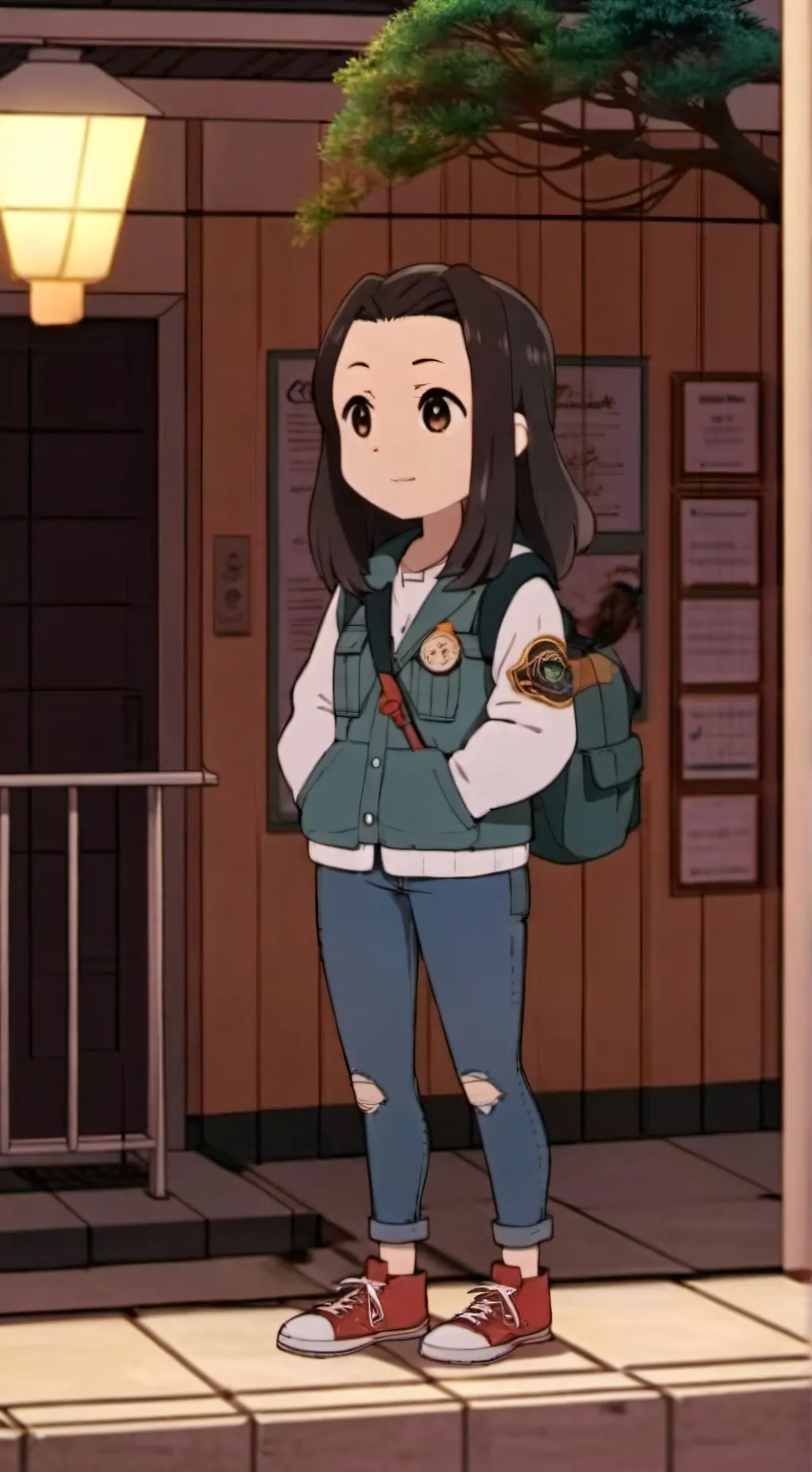 ai character: Nezuko  background