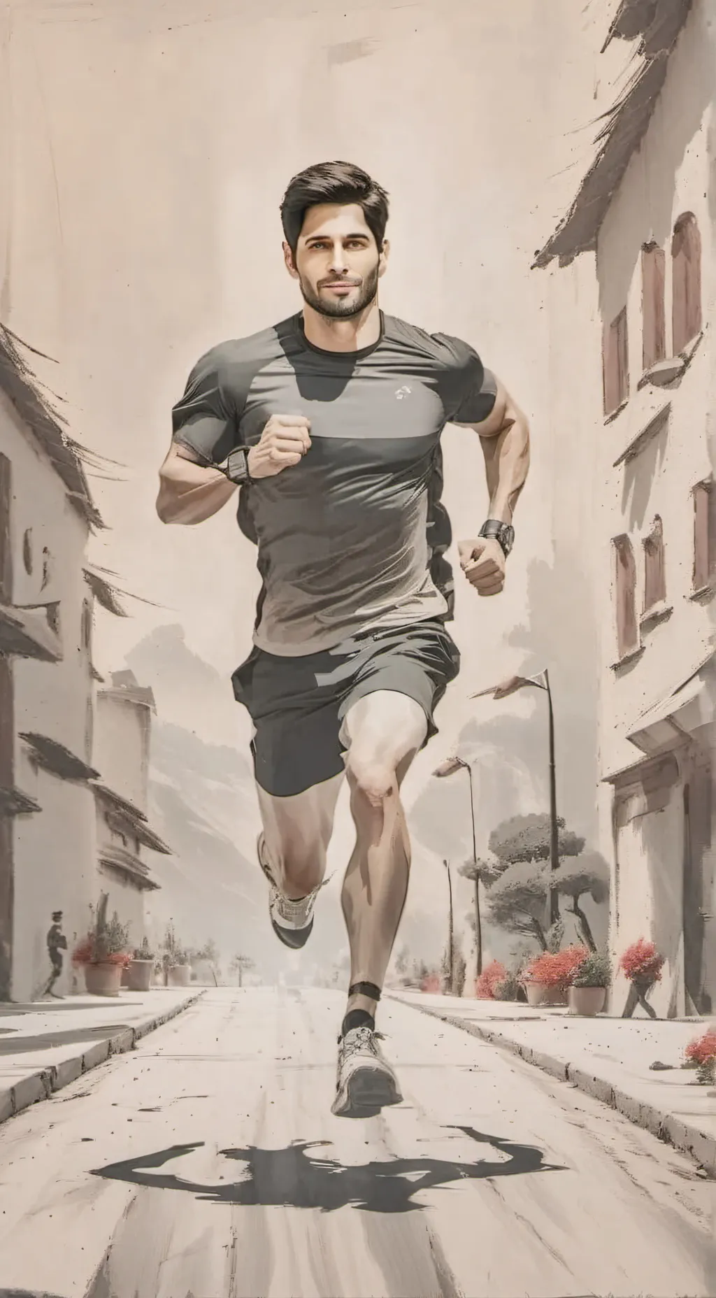 ai character: Yellow  background