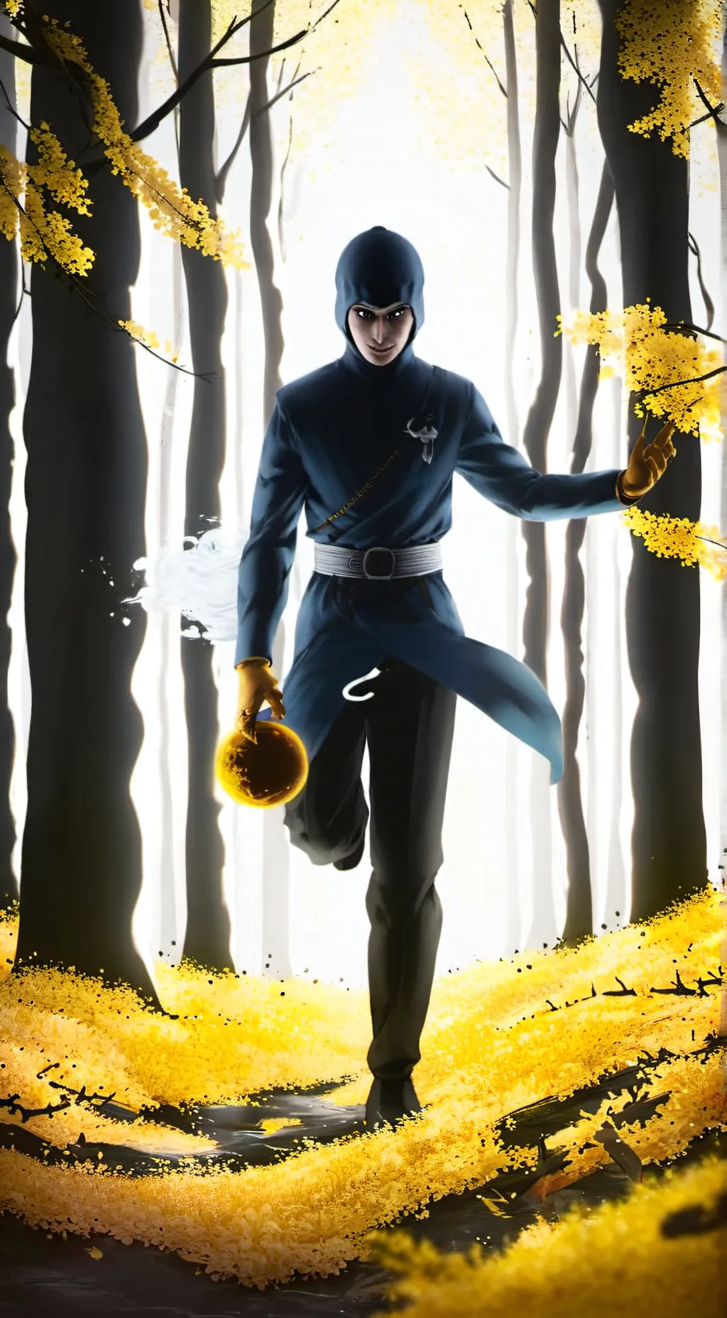 ai character: Ninja background