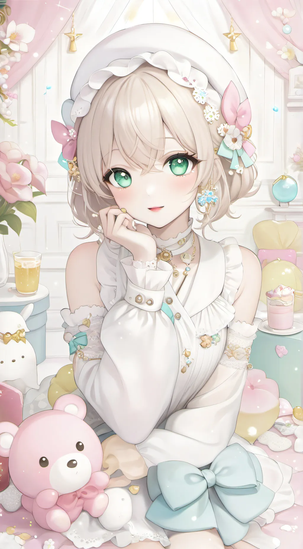 ai character: Aurora background