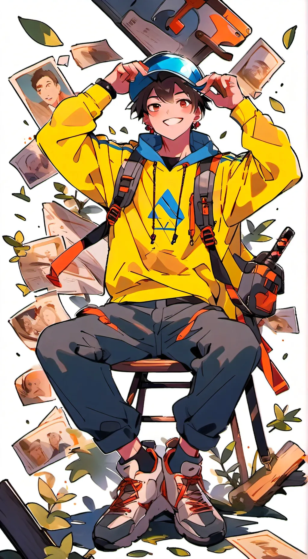 ai character: Lucas  background