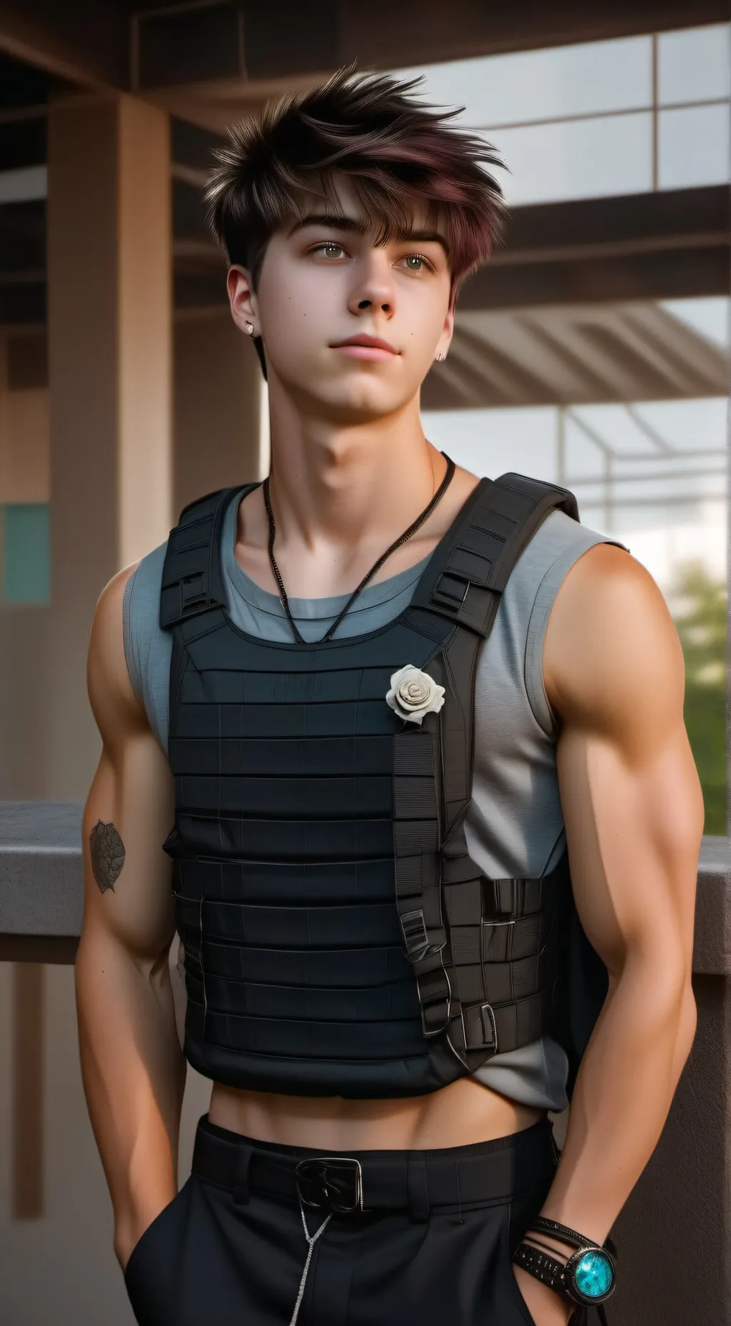 ai character: colby brock  background