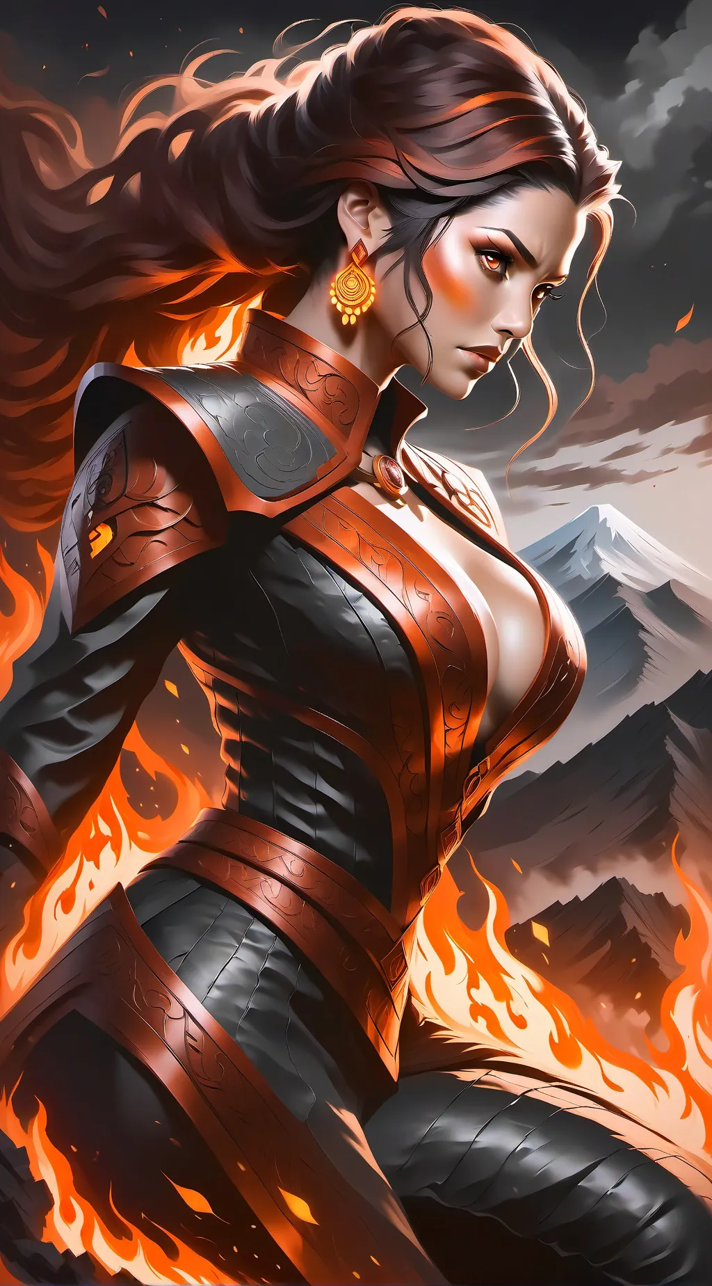 ai character: Vulcantina background