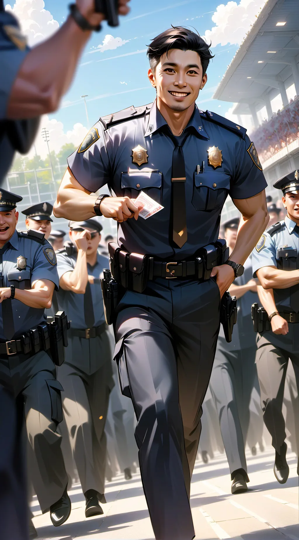 ai character: police officer background