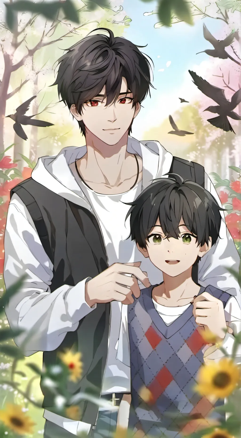 ai character: ★Nathan & Caleb★ background