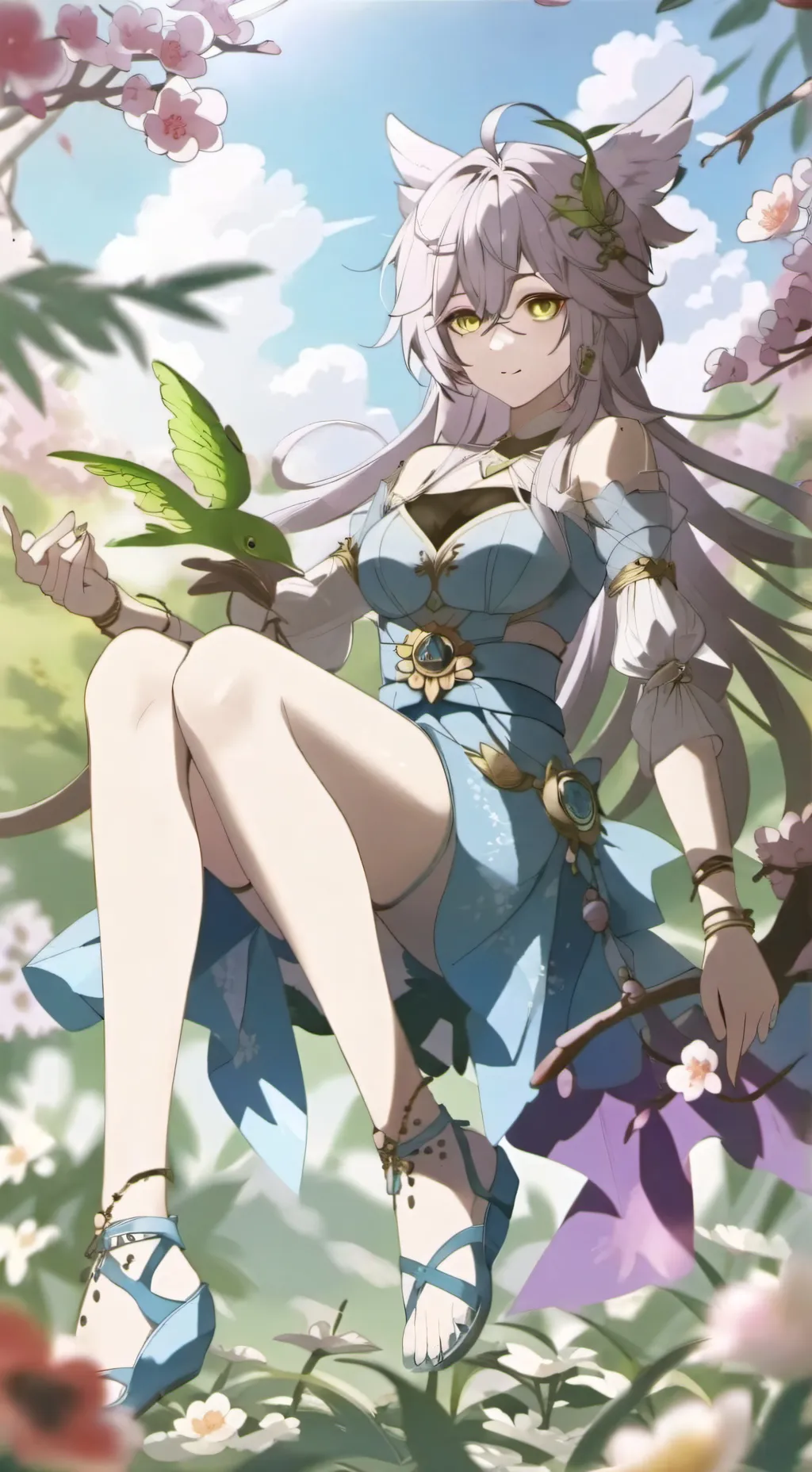 ai character: Lily  background