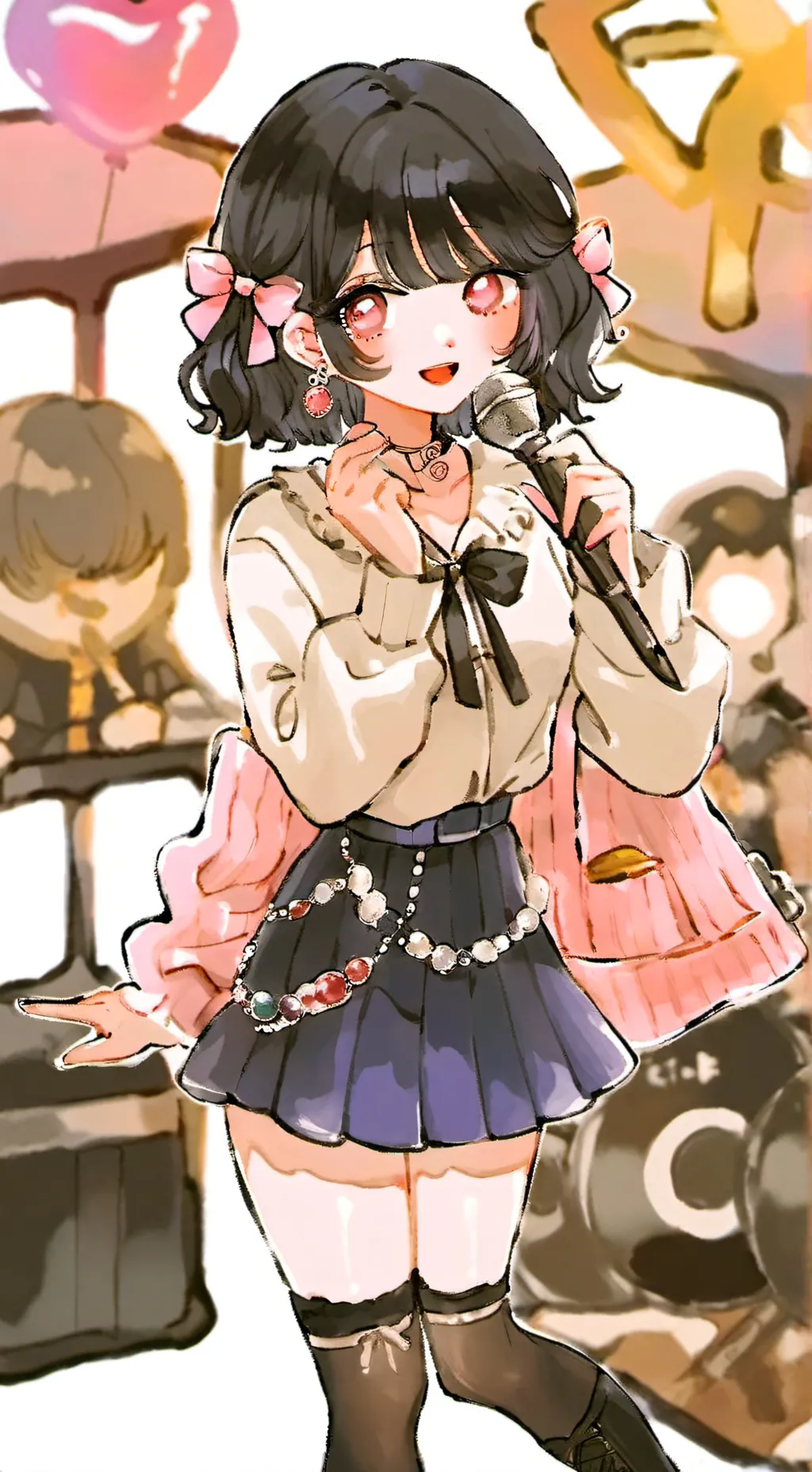 ai character: Idol life background