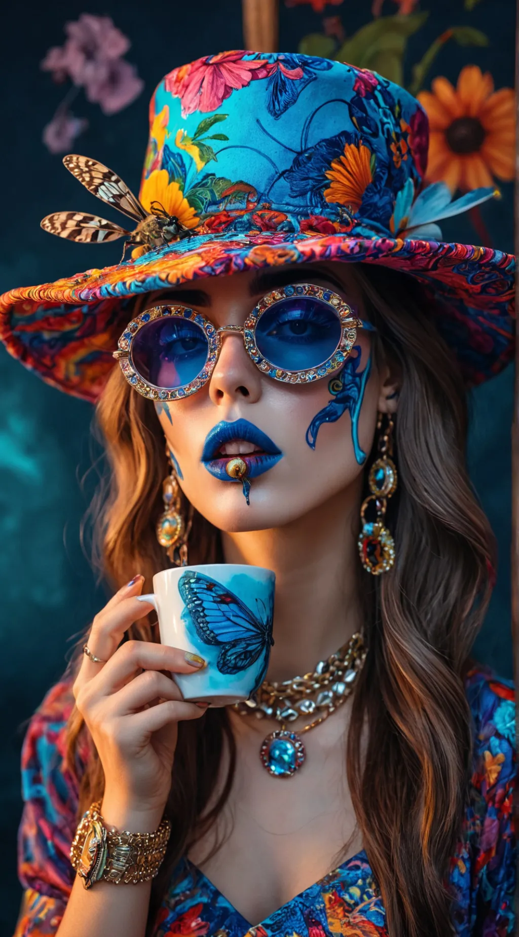 ai character: Butterfly Belle background