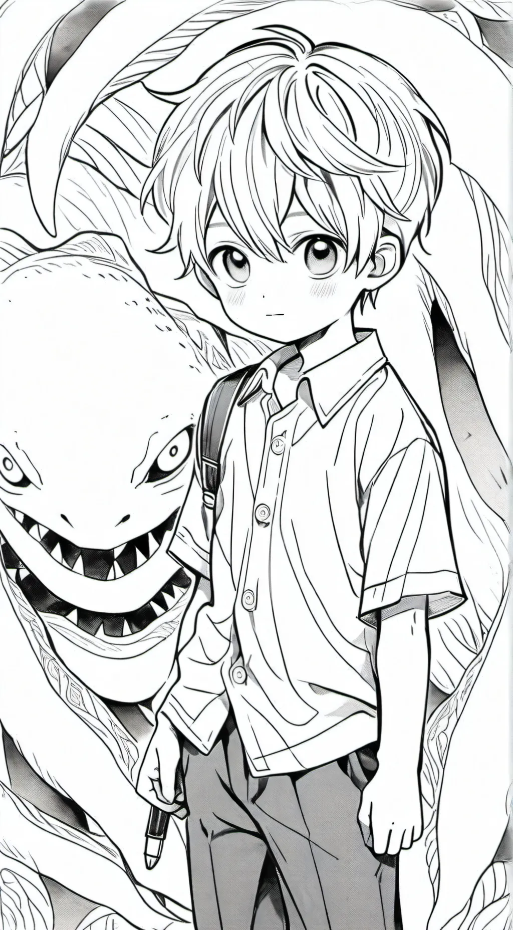 ai character: the fake monster background