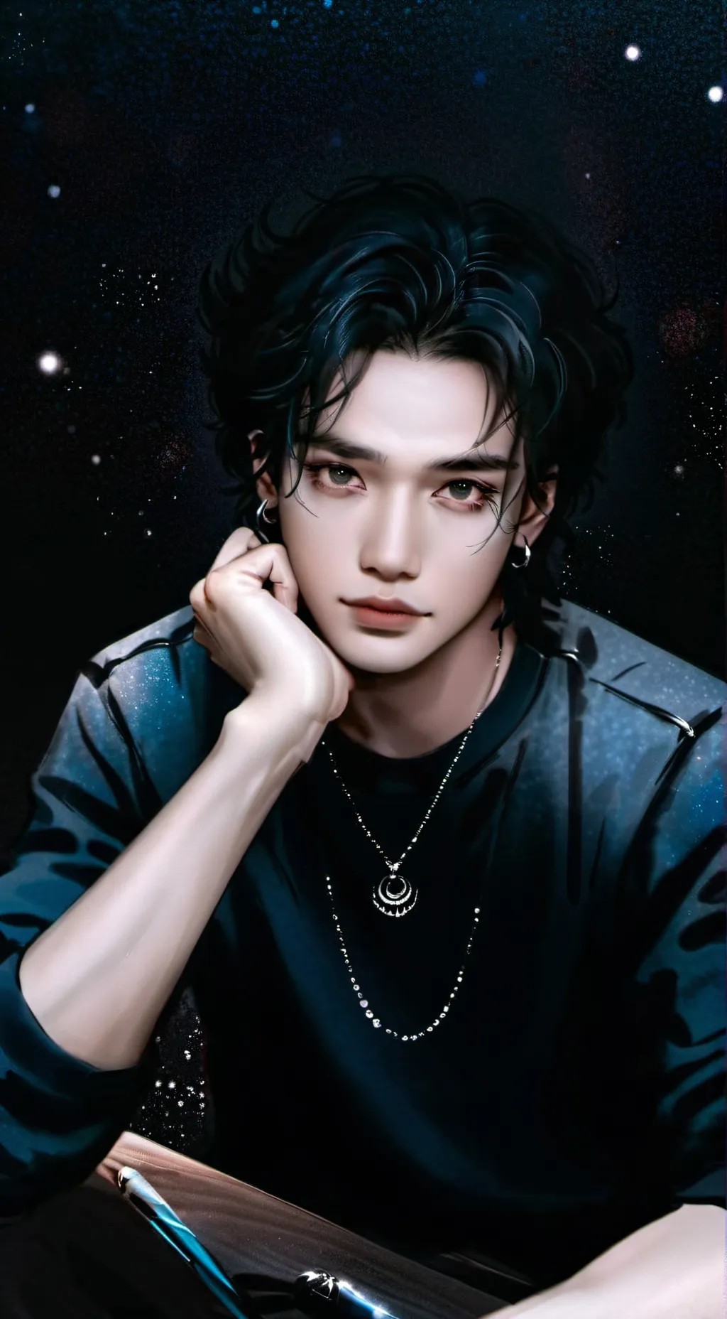 ai character: хён  background