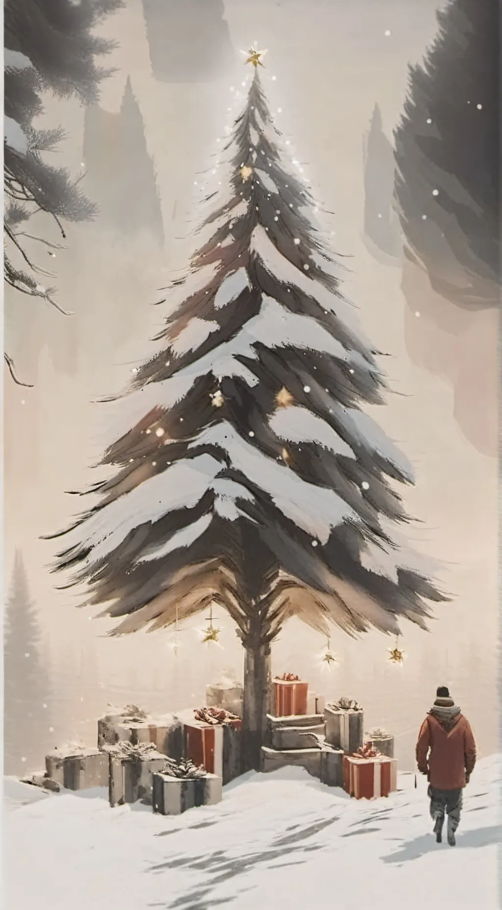 ai character: Christmas Group background