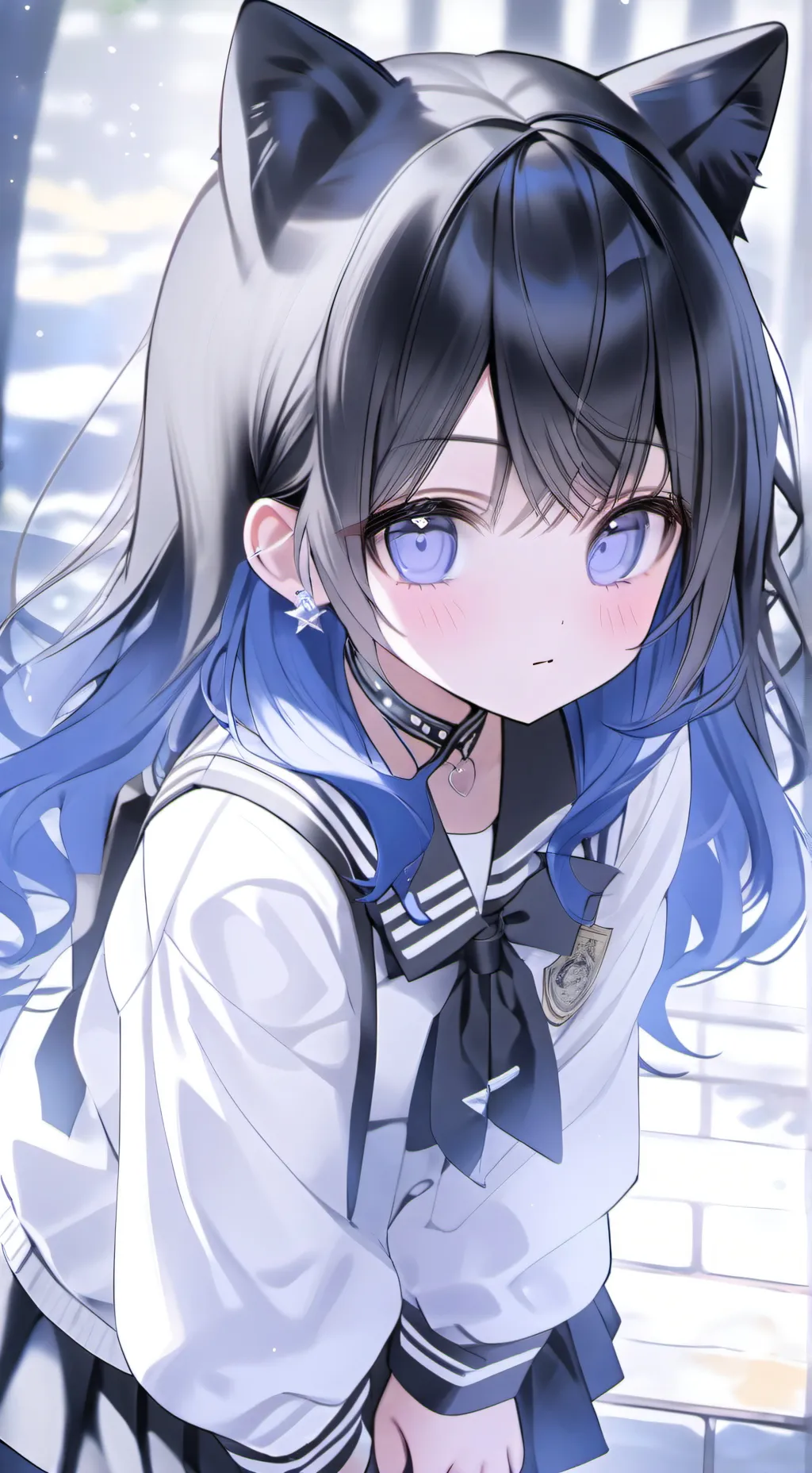 ai character: Mochi Neko background