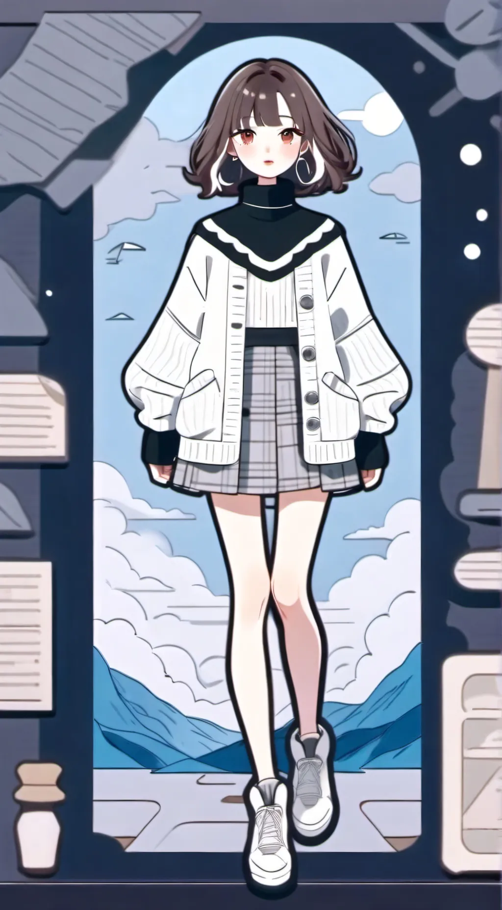 ai character: Em background