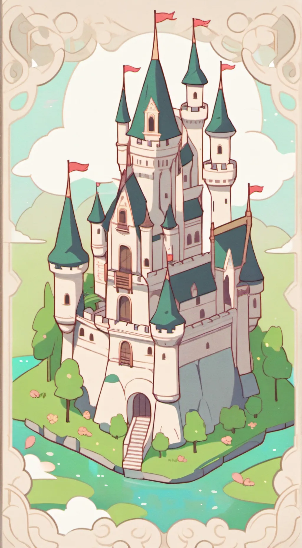 ai character: descendants background