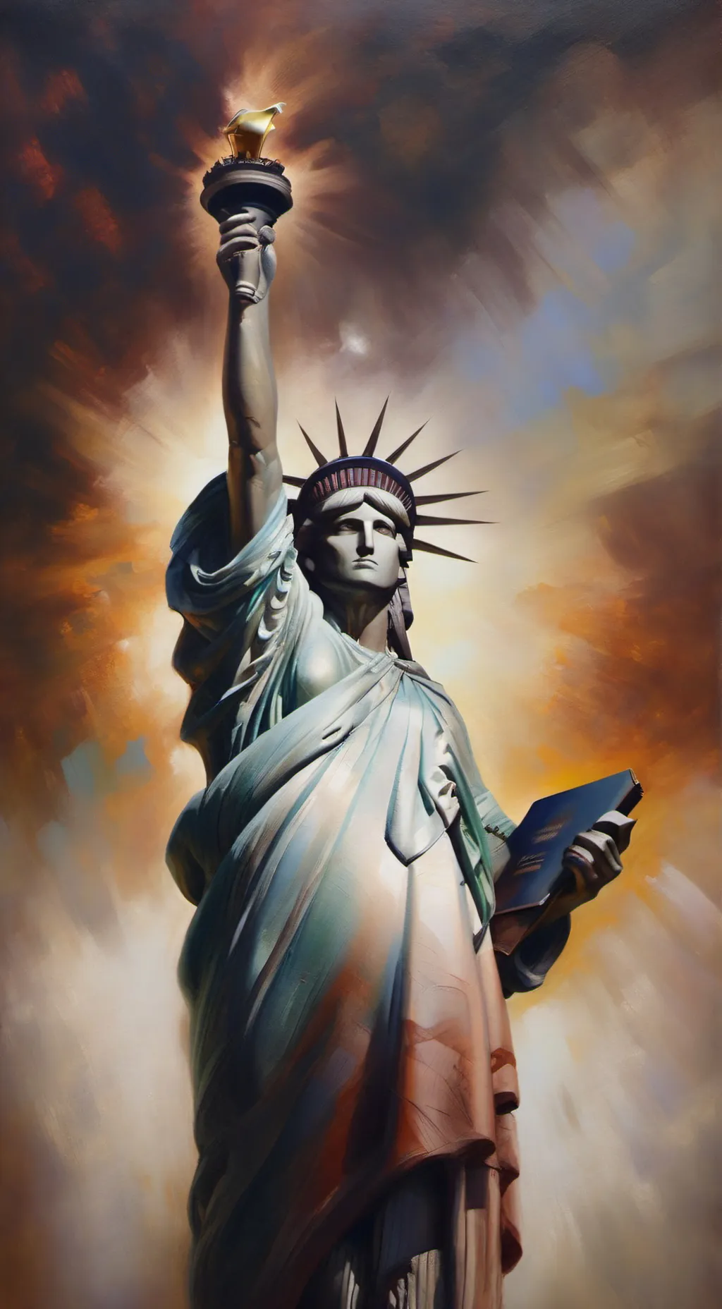 ai character: USA ball background