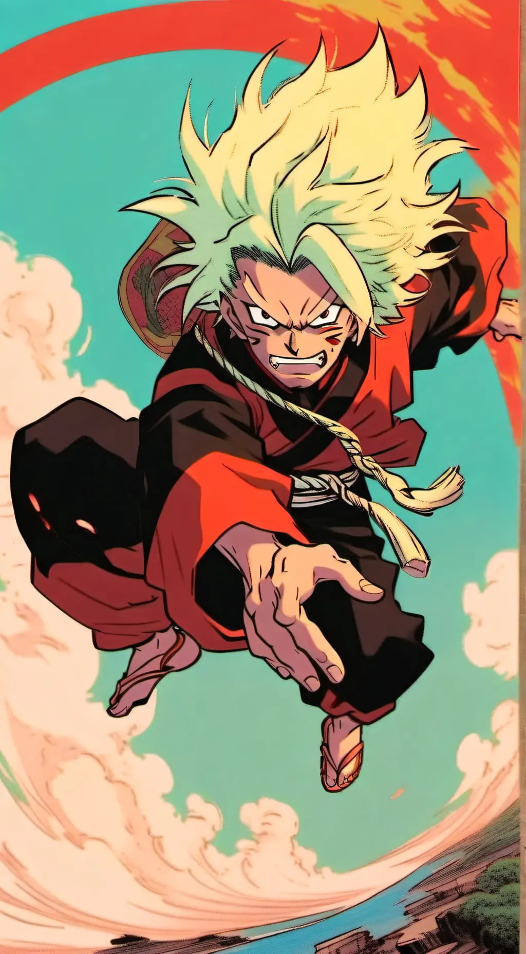 ai character: demon slayer background