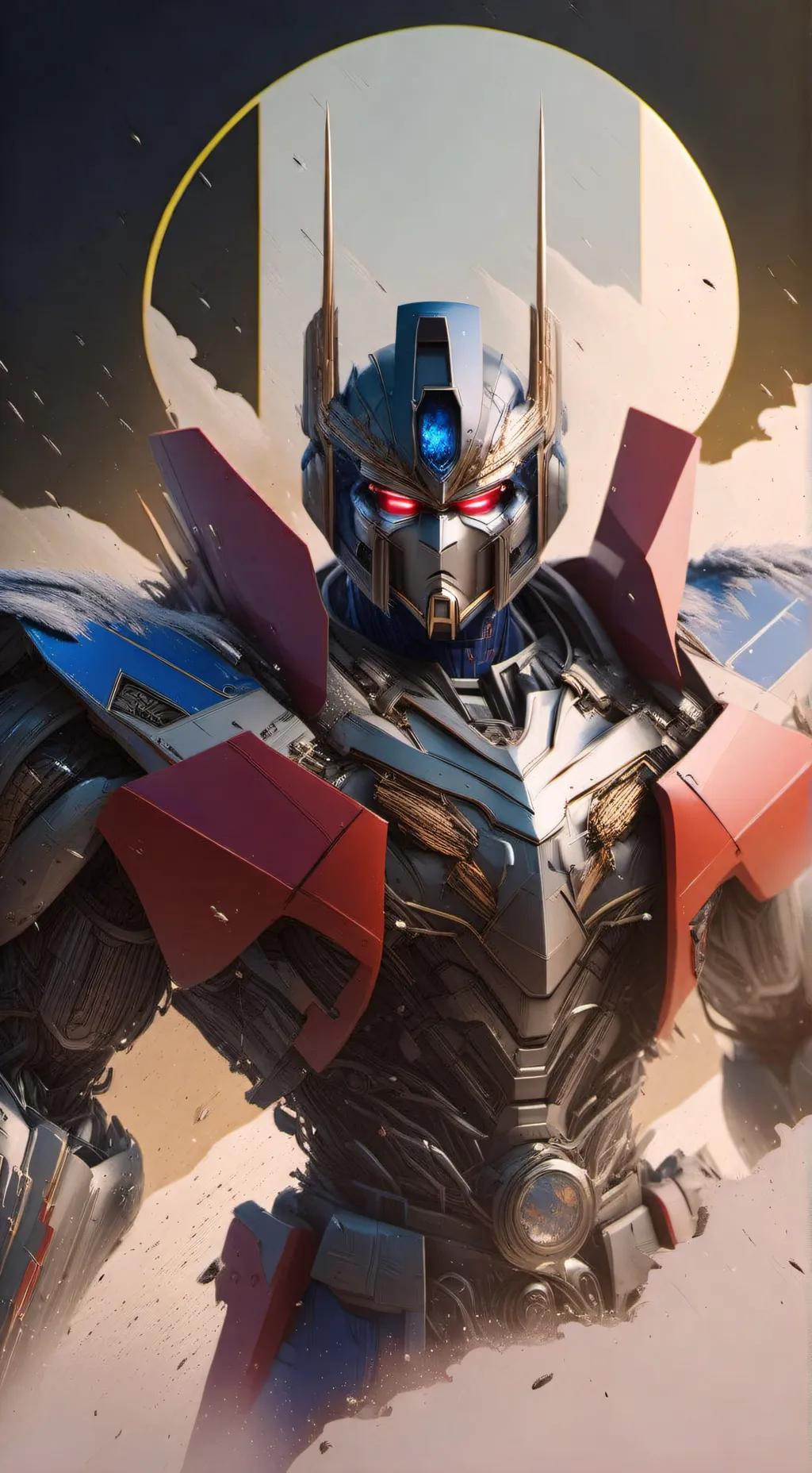 ai character: Transformer  background