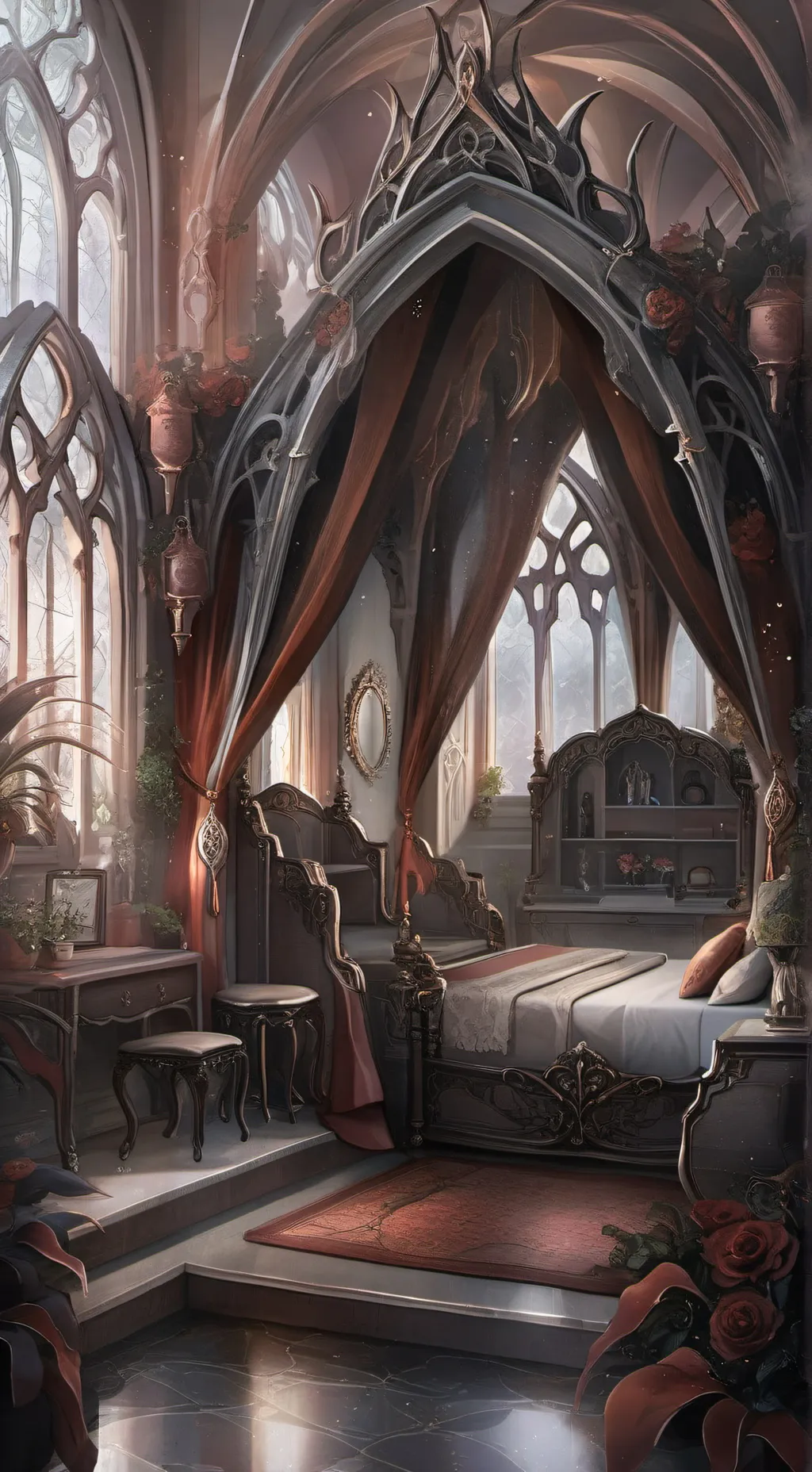 ai character: hh Christmas background