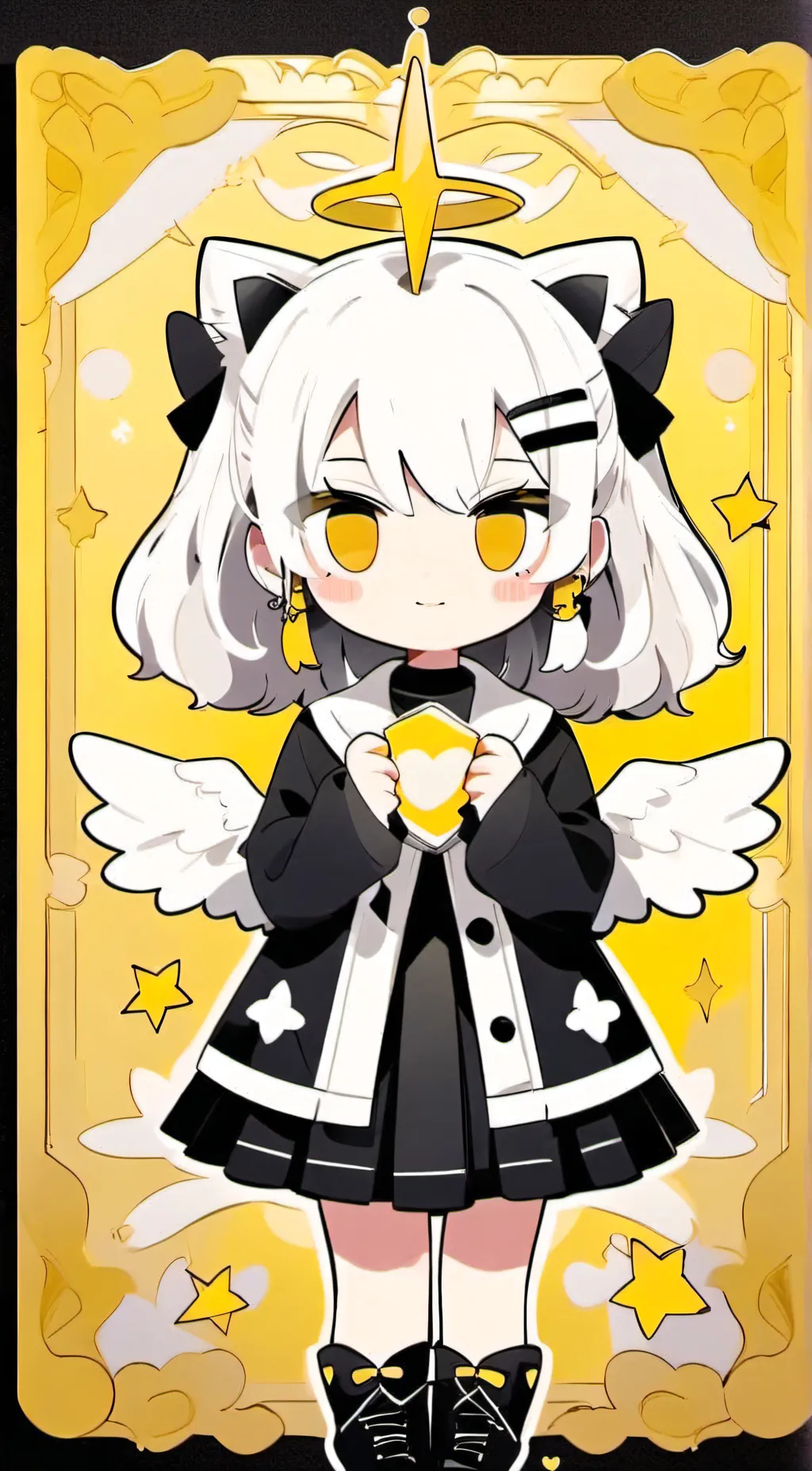 ai character: angel kitty background