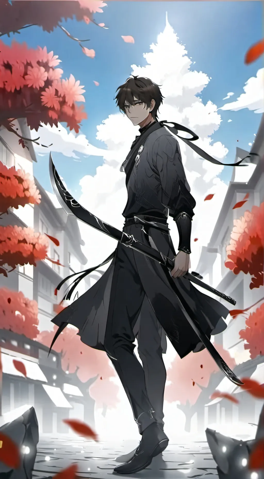 ai character: a demon background