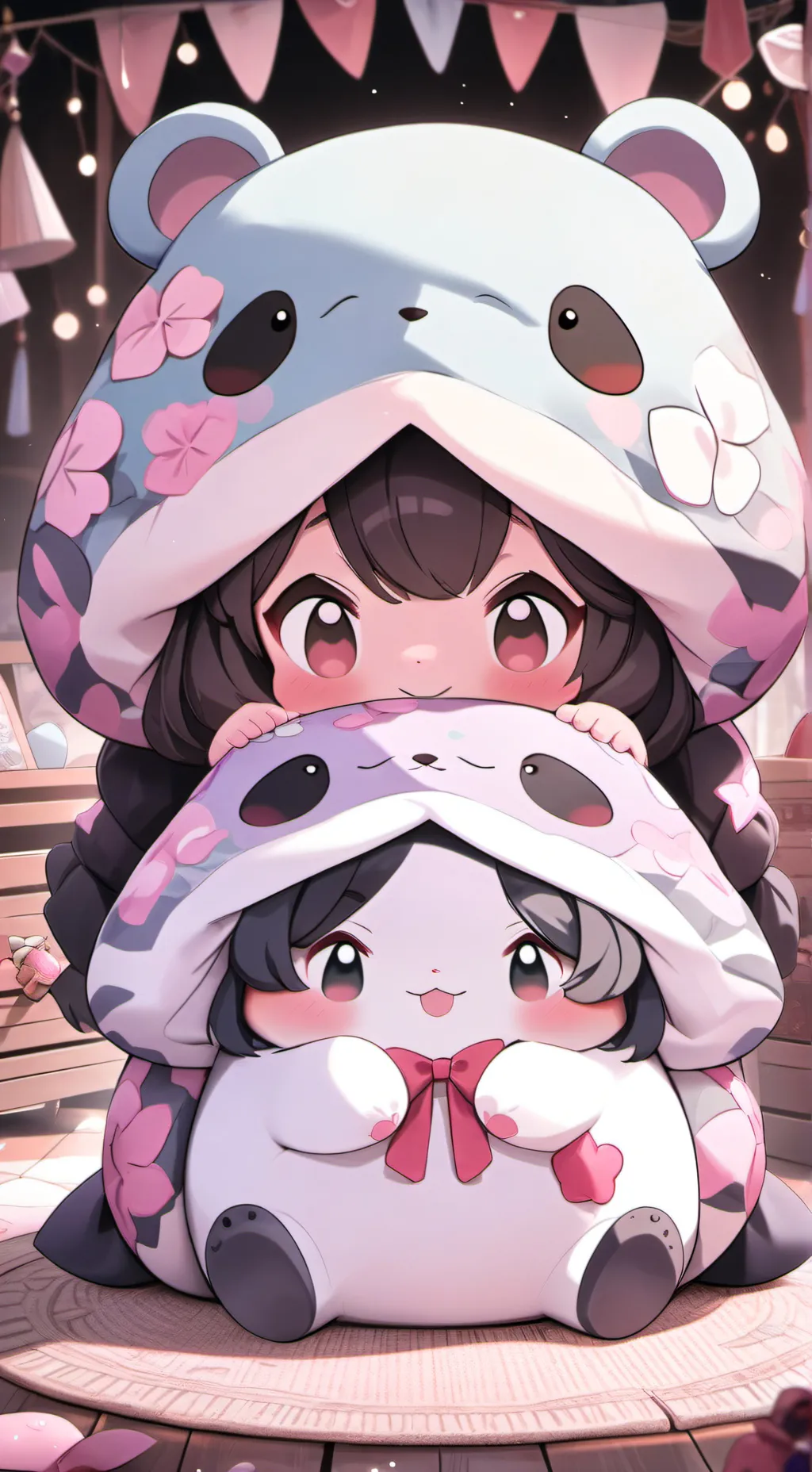 ai character: squishmallow background