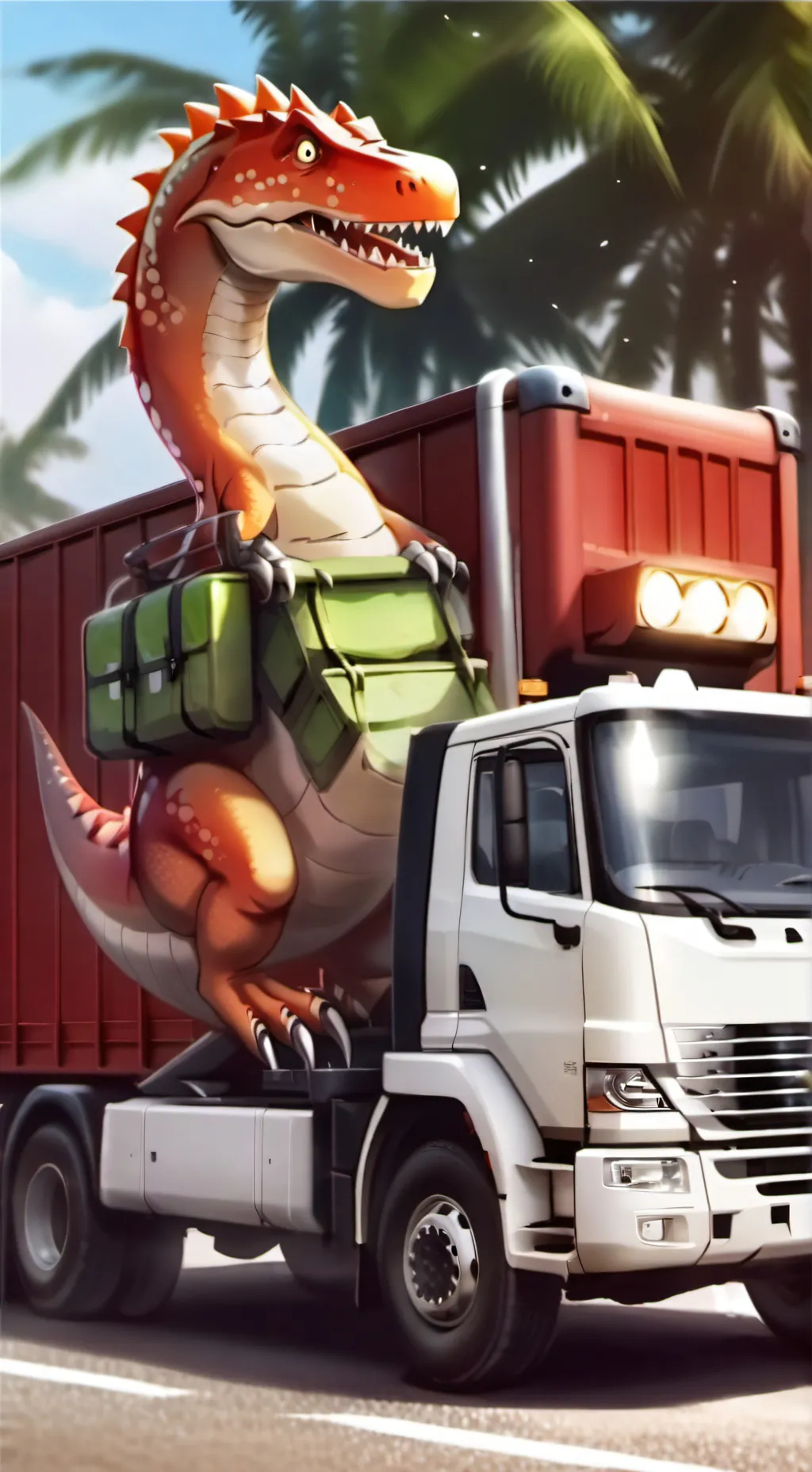 ai character: Dino-Trux SC background