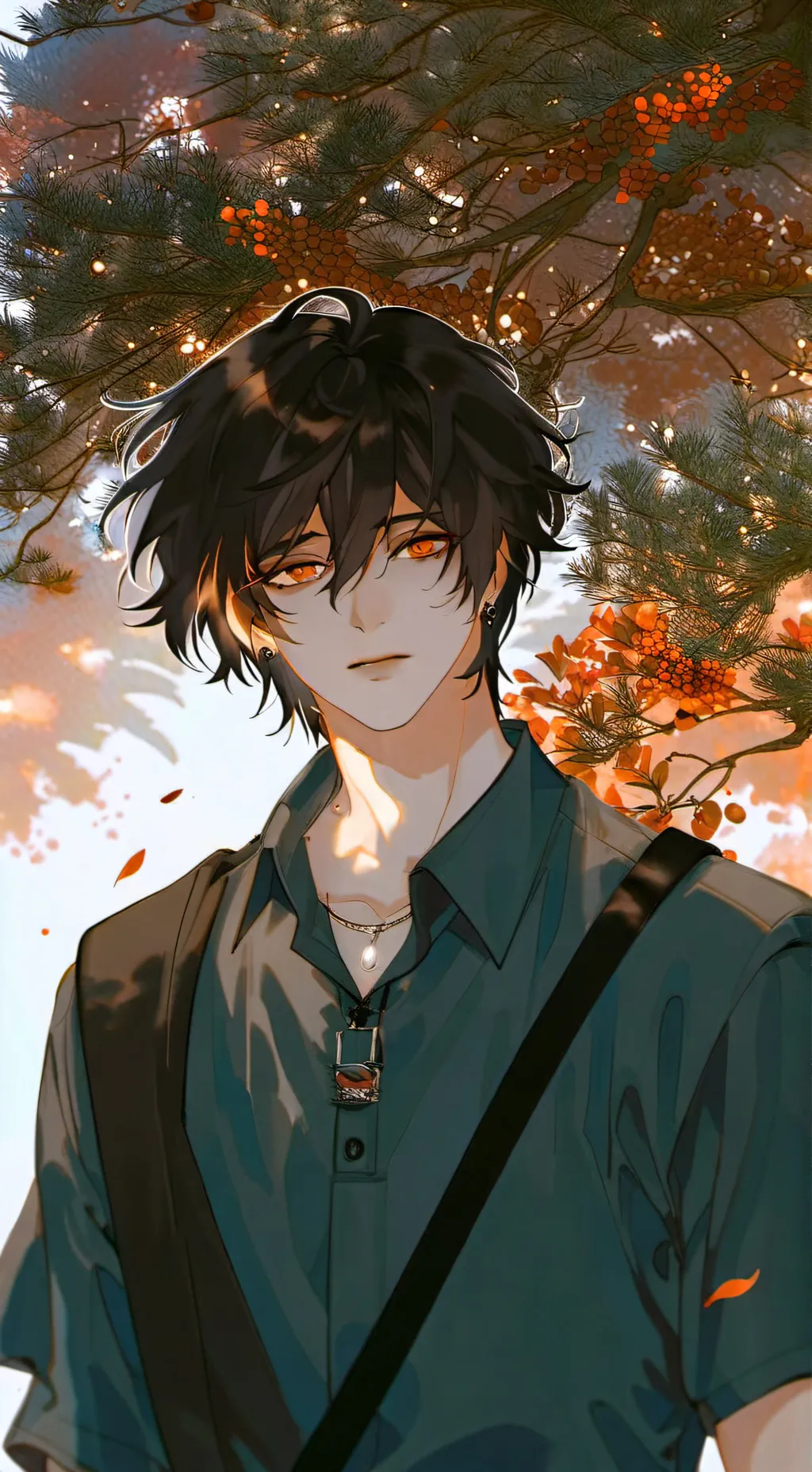 ai character: Levi himawari background