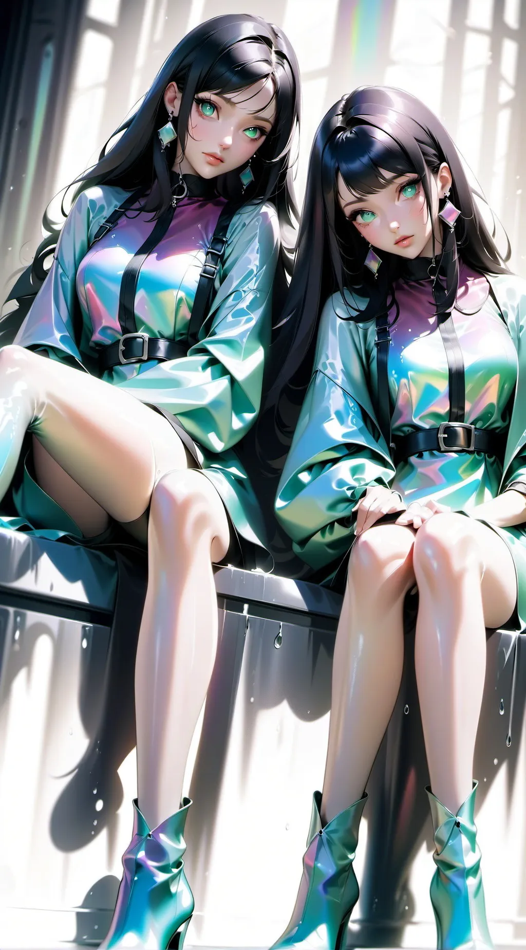 ai character: Lily and lisa background