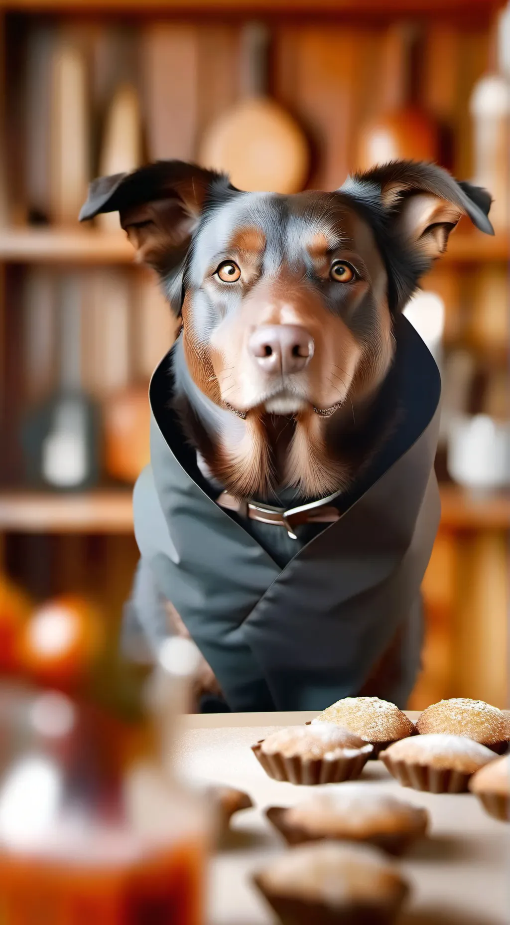 ai character: dog  background