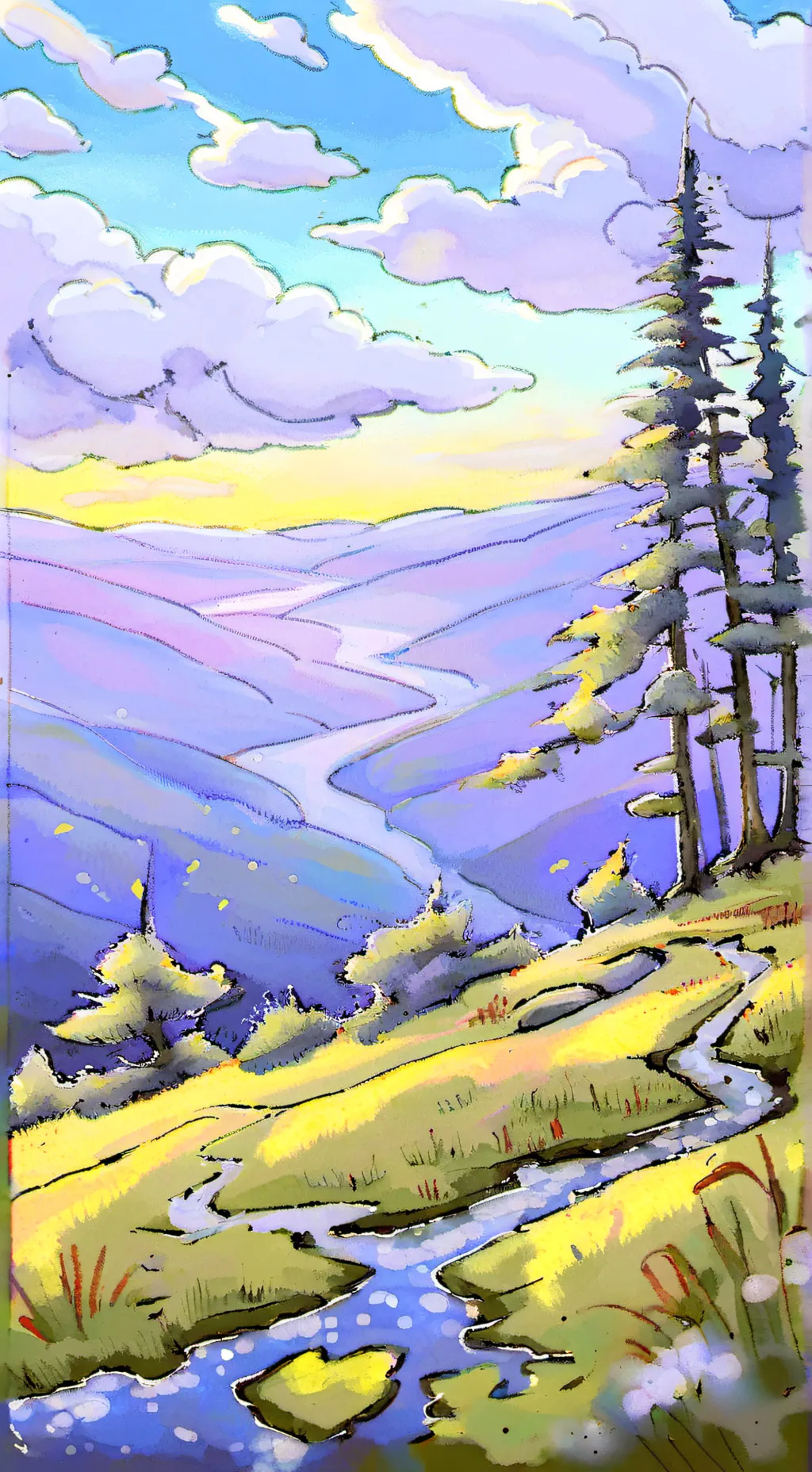 ai character: grass! background