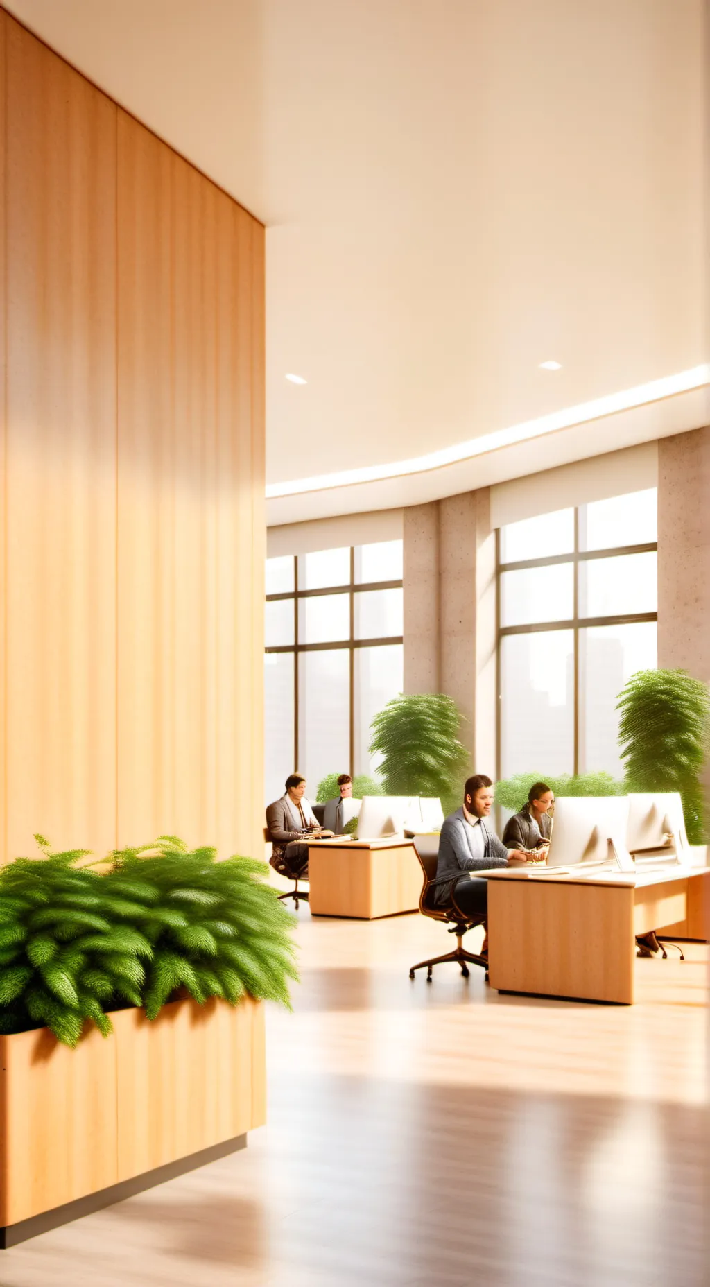 ai character: Office Work background