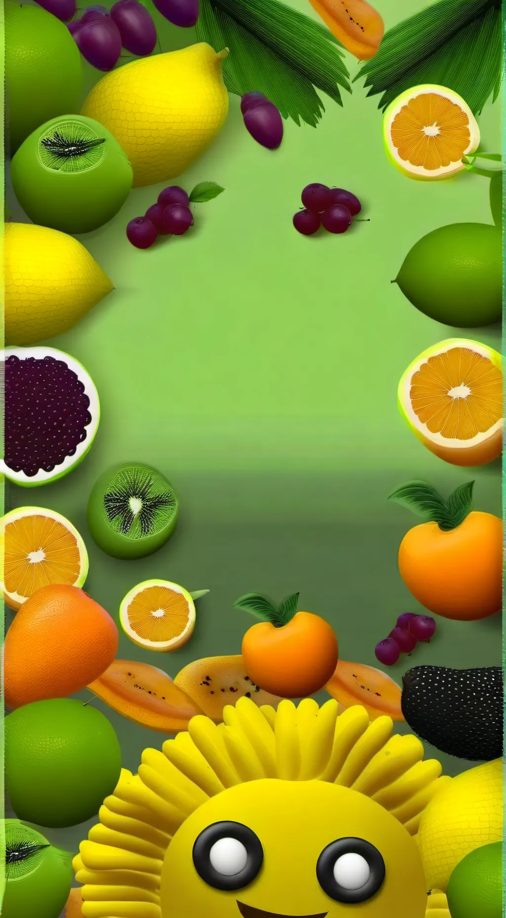 ai character: Annoying Orange background