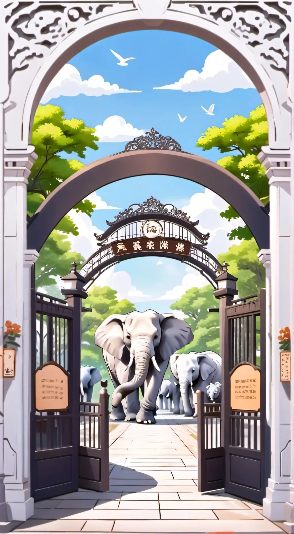 ai character: creekwood Zoo background