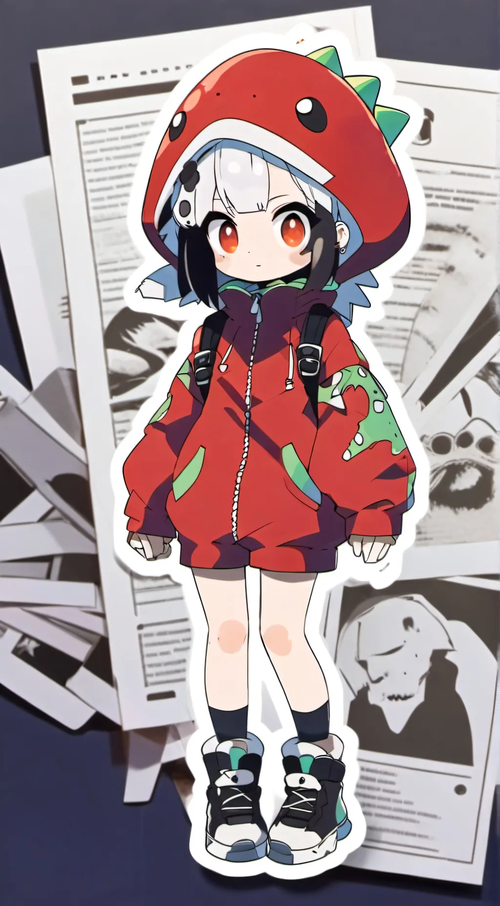 ai character: dandys world ships background