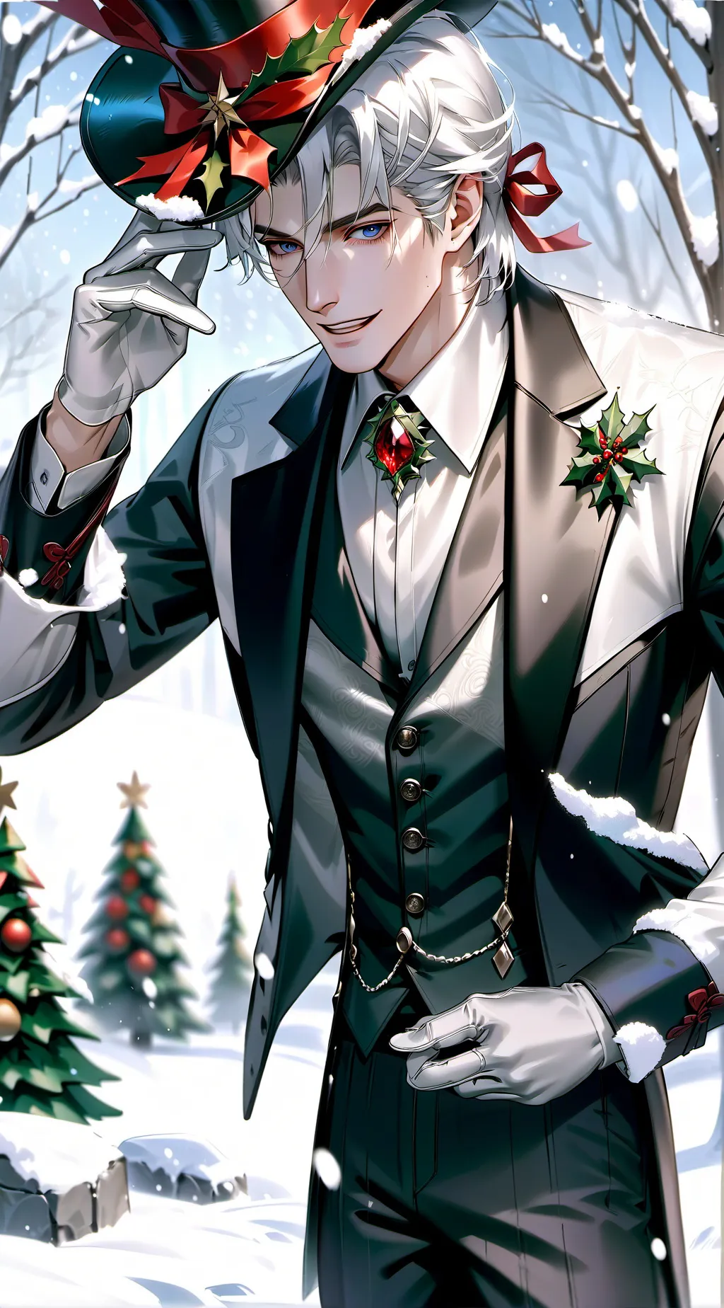 ai character: Frosty the Snowman background